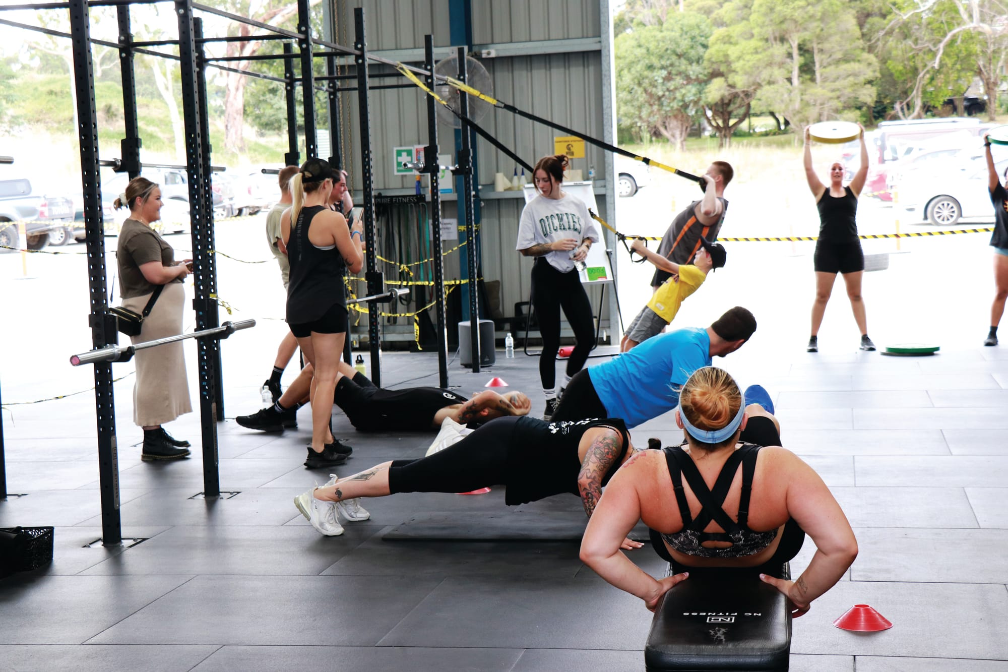 A three-hour Hiit session at Pure Fitness Korumburra with all in attendance raising funds for Beyond Blue Fundraiser. Z27_0923 