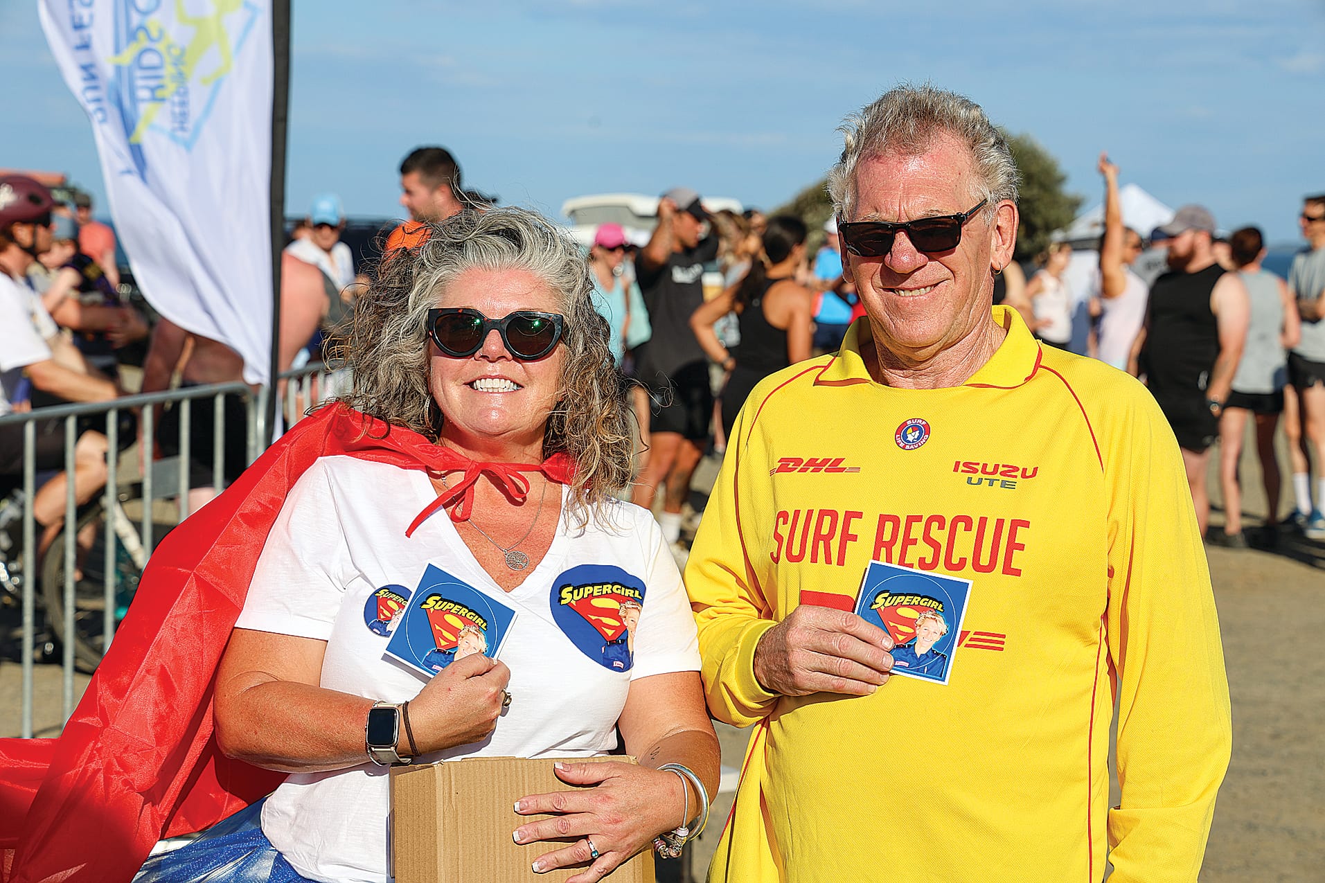 Penelope Lyttle and Malcolm Hyde of the Wonthaggi Lifesaving Club supported Deb’s Run at the weekend.