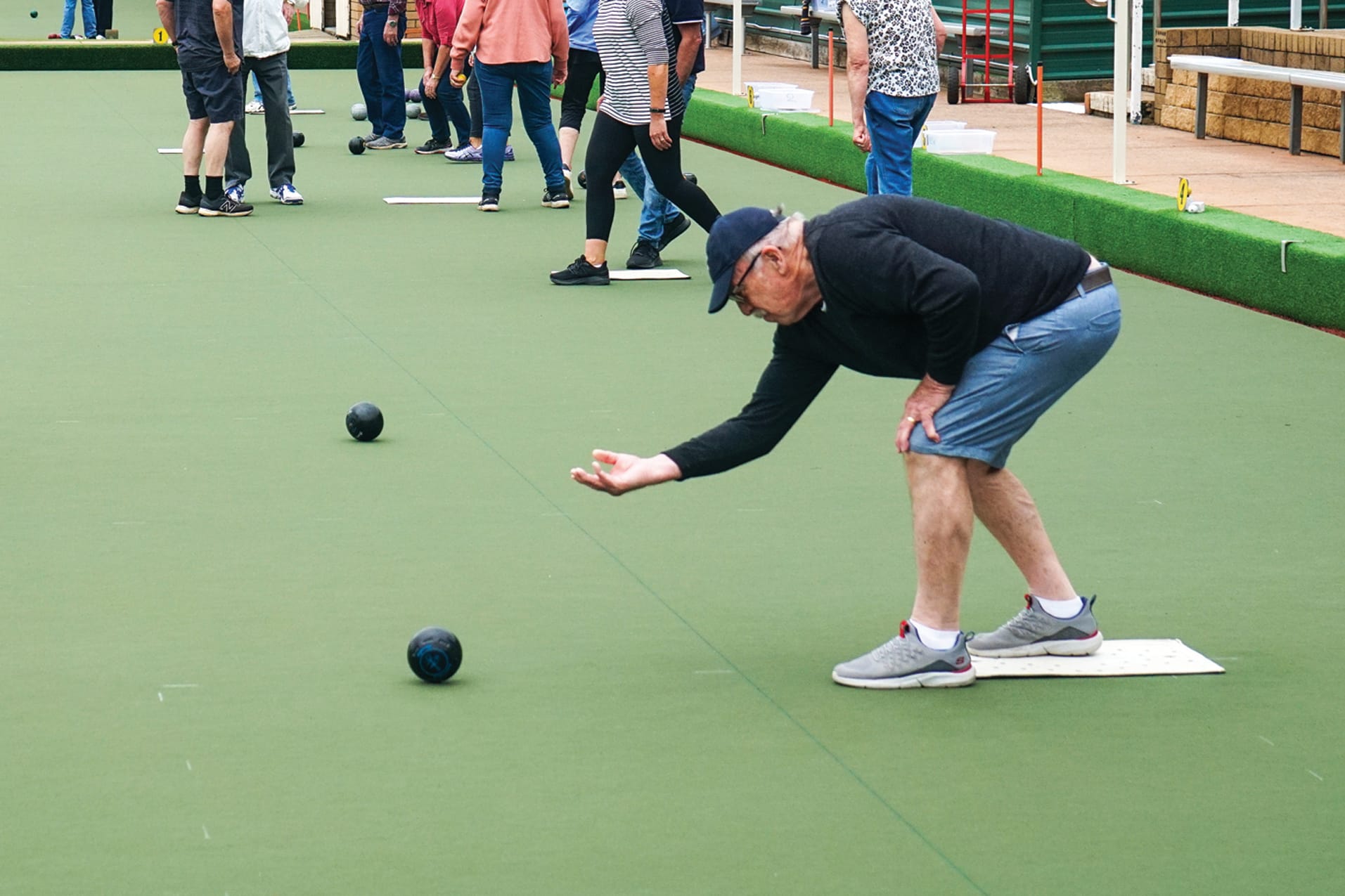 There were plenty of fresh faces interested in giving bowls a try on Sunday. Ns23_4823
