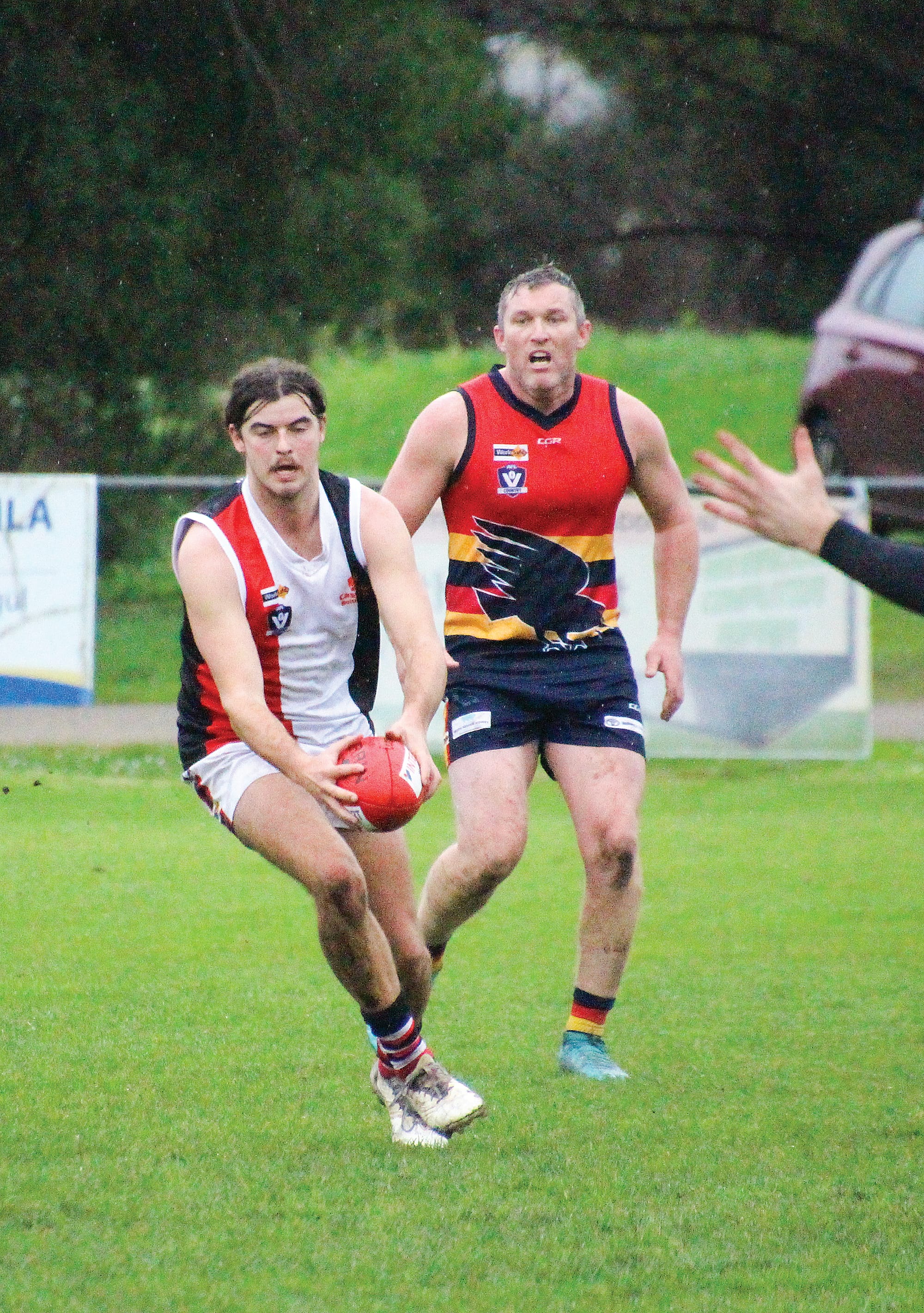 Nick Anderson drives Nyora into attack against Longwarry