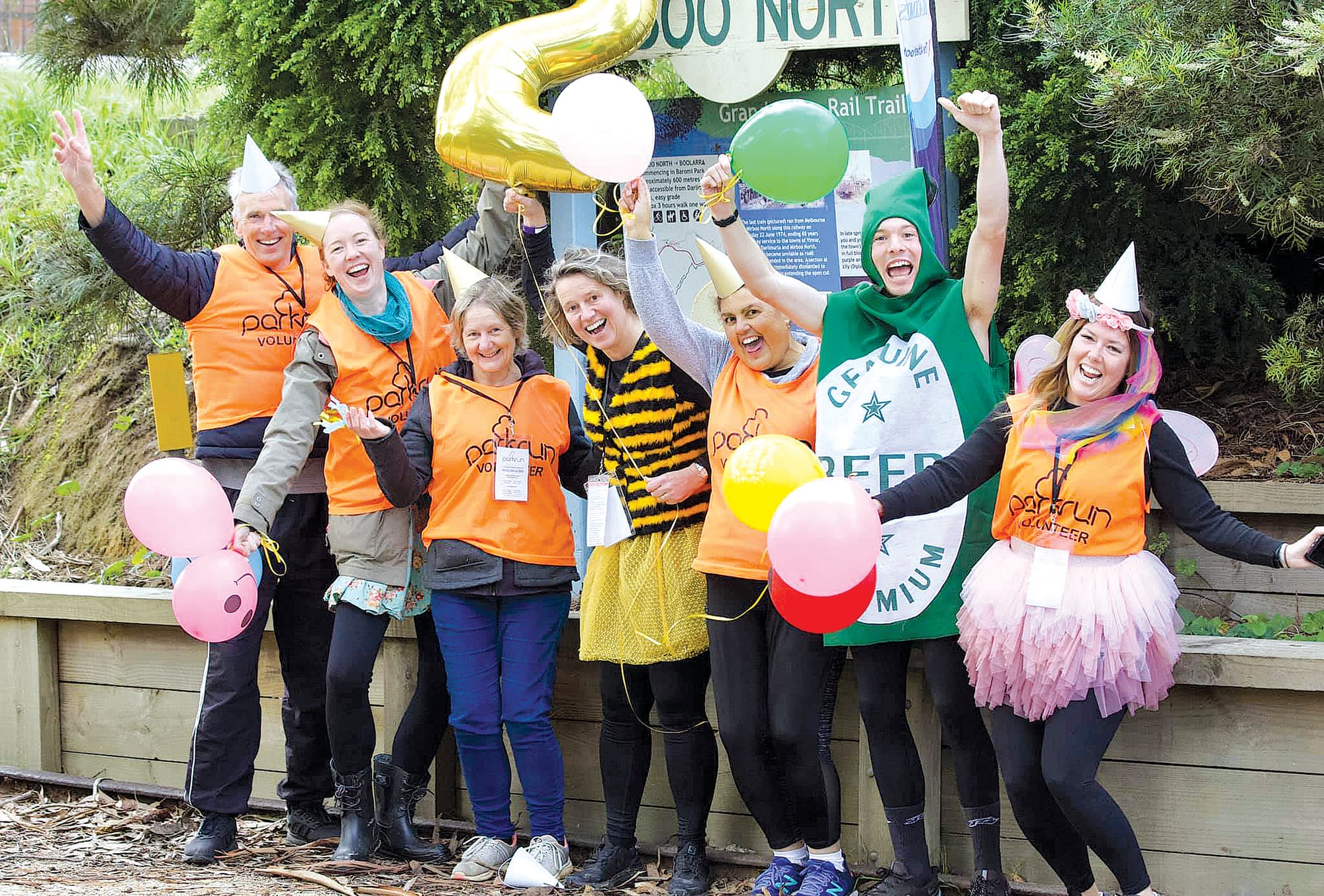 The second anniversary of Grand Ridge Rail Trail parkrun.