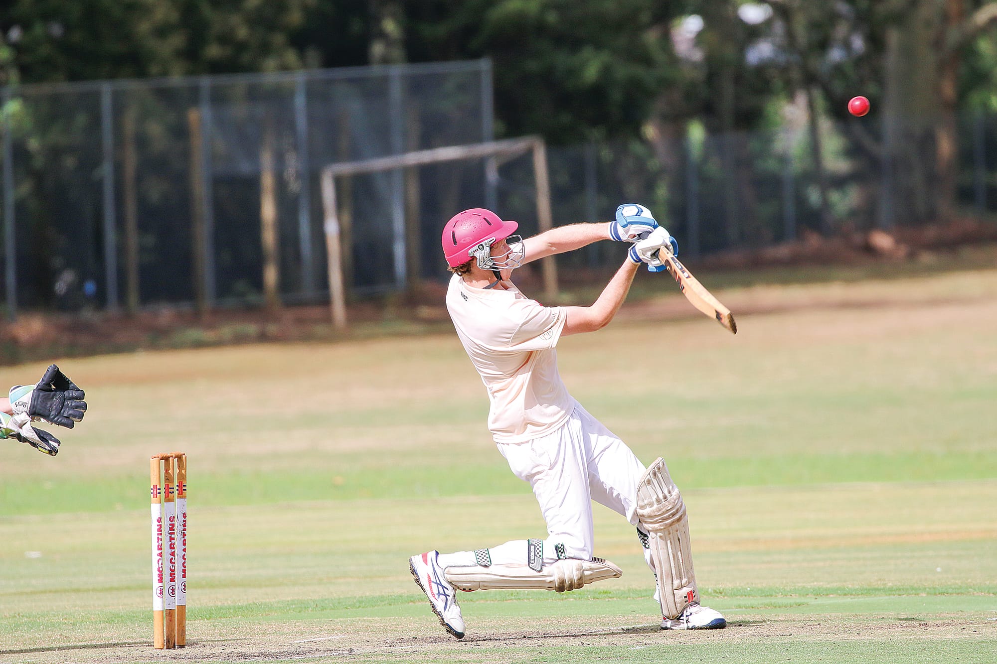Lucas Anderson on his way to making the Imperials’ top score of 44 runs.