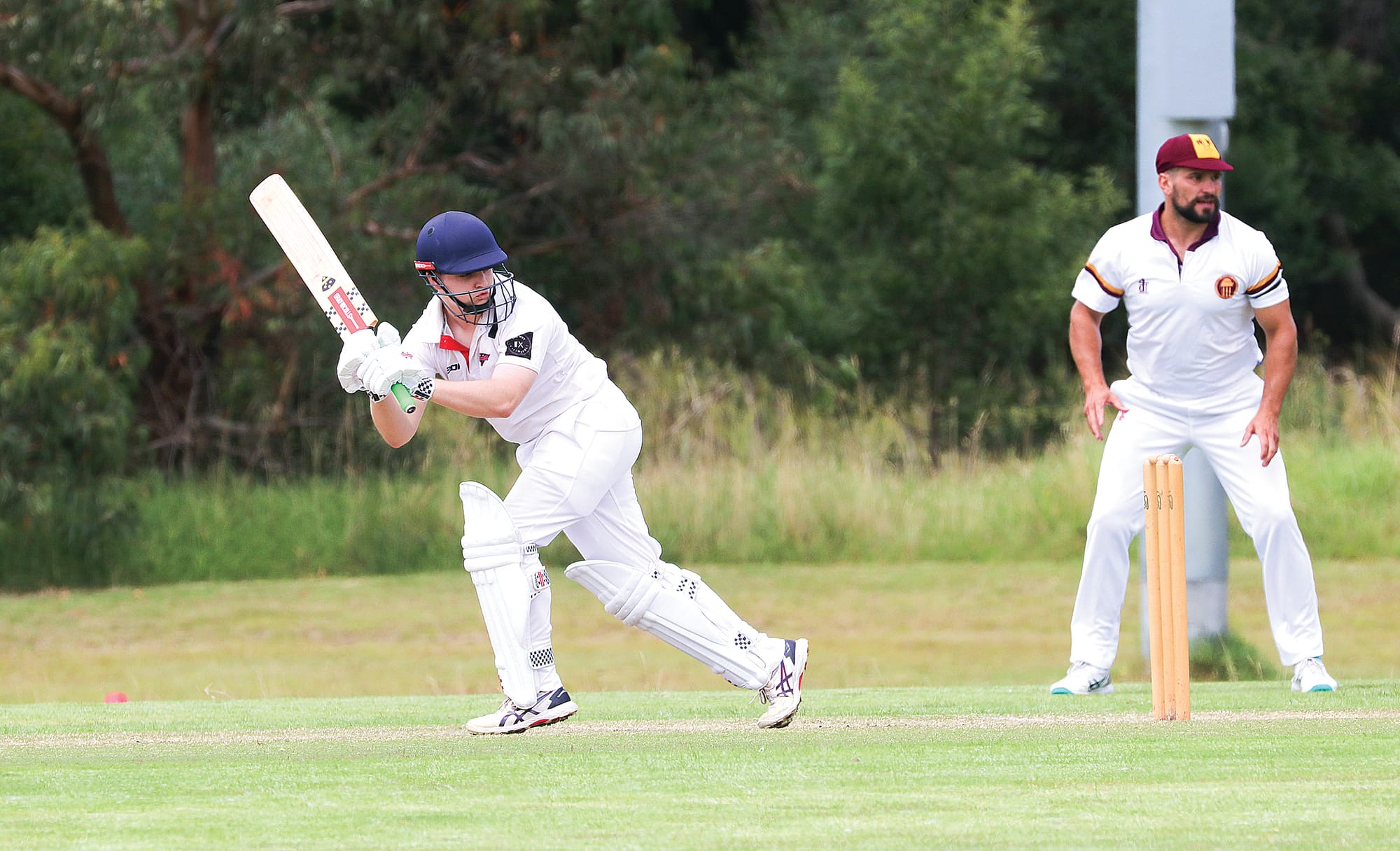 Jake Dennerley batting for Inverloch against OMK. Z08_0524
