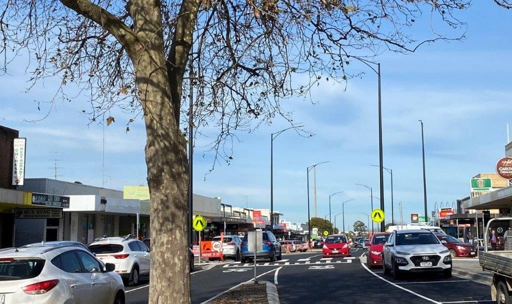 Civil works almost complete in Leongatha's Bair Street