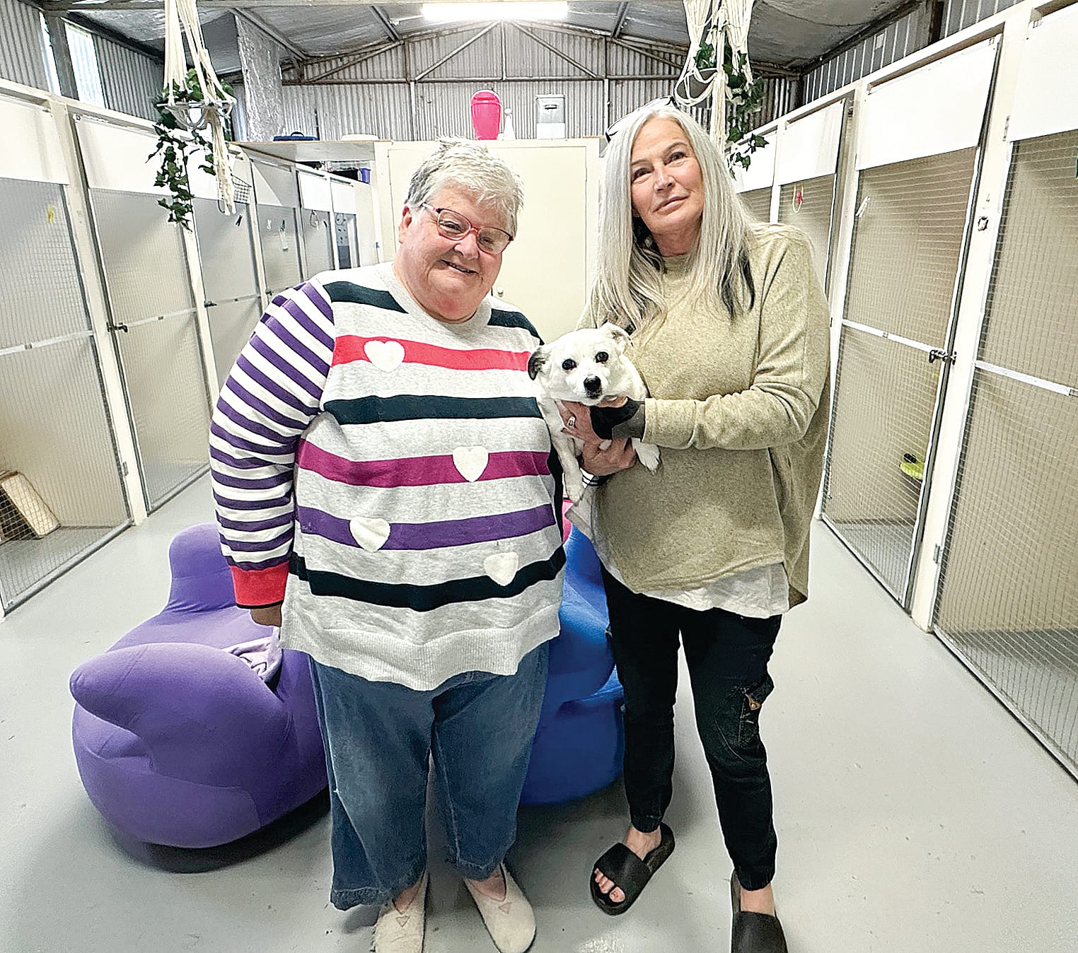 Leonie Margetts is a loyal customer as well as dog Maizie of the Leongatha Cattery and Kennels, with owner Anita Benn who is doing everything she can to comply with the Council’s demands and reopen. Ob04_1925