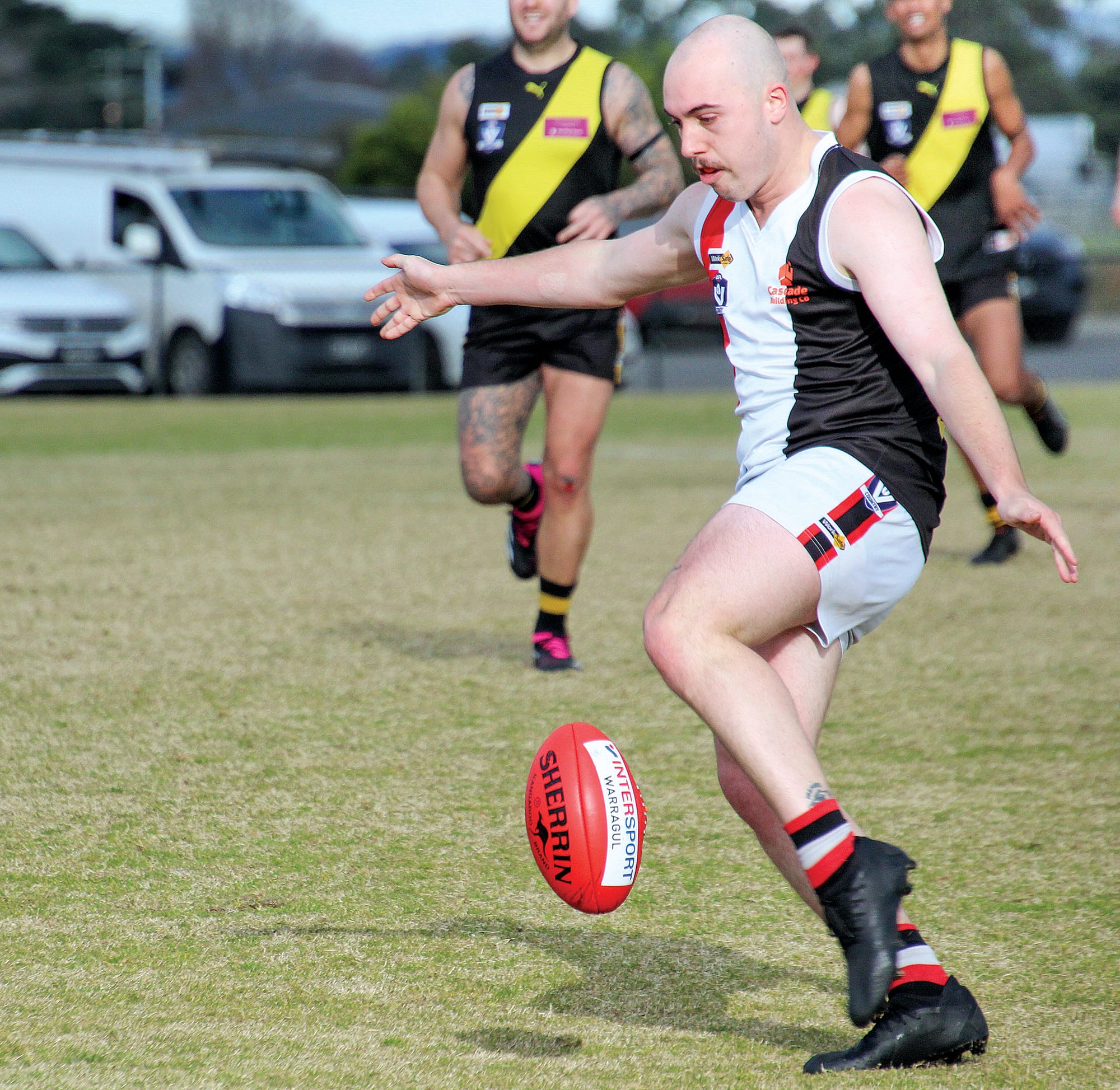 Max Mattock was a picture of concentration during Saturday’s match.