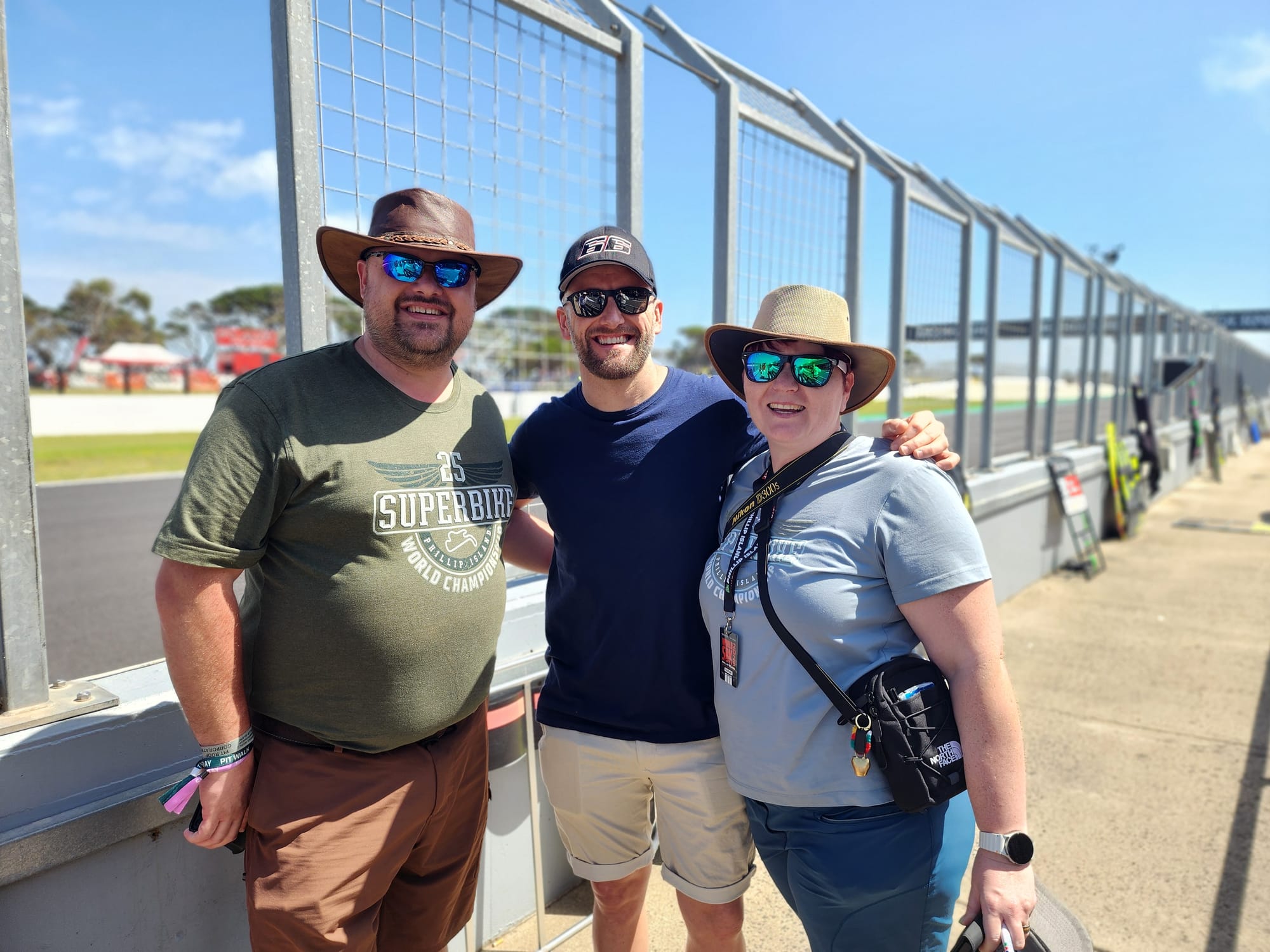 Avid fans caught former World Superbike rider Tom Sykes during the pit lane walk.