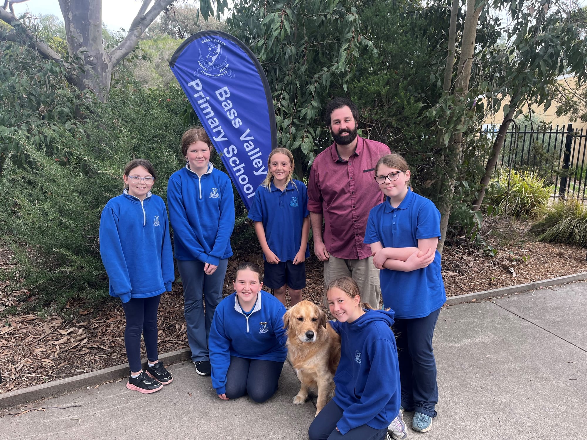 Bass Valley welcomes new acting principal and his four-legged friend