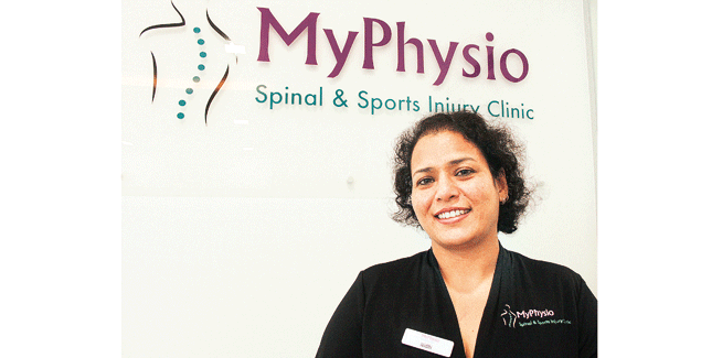 Nidhi at home at MyPhysio