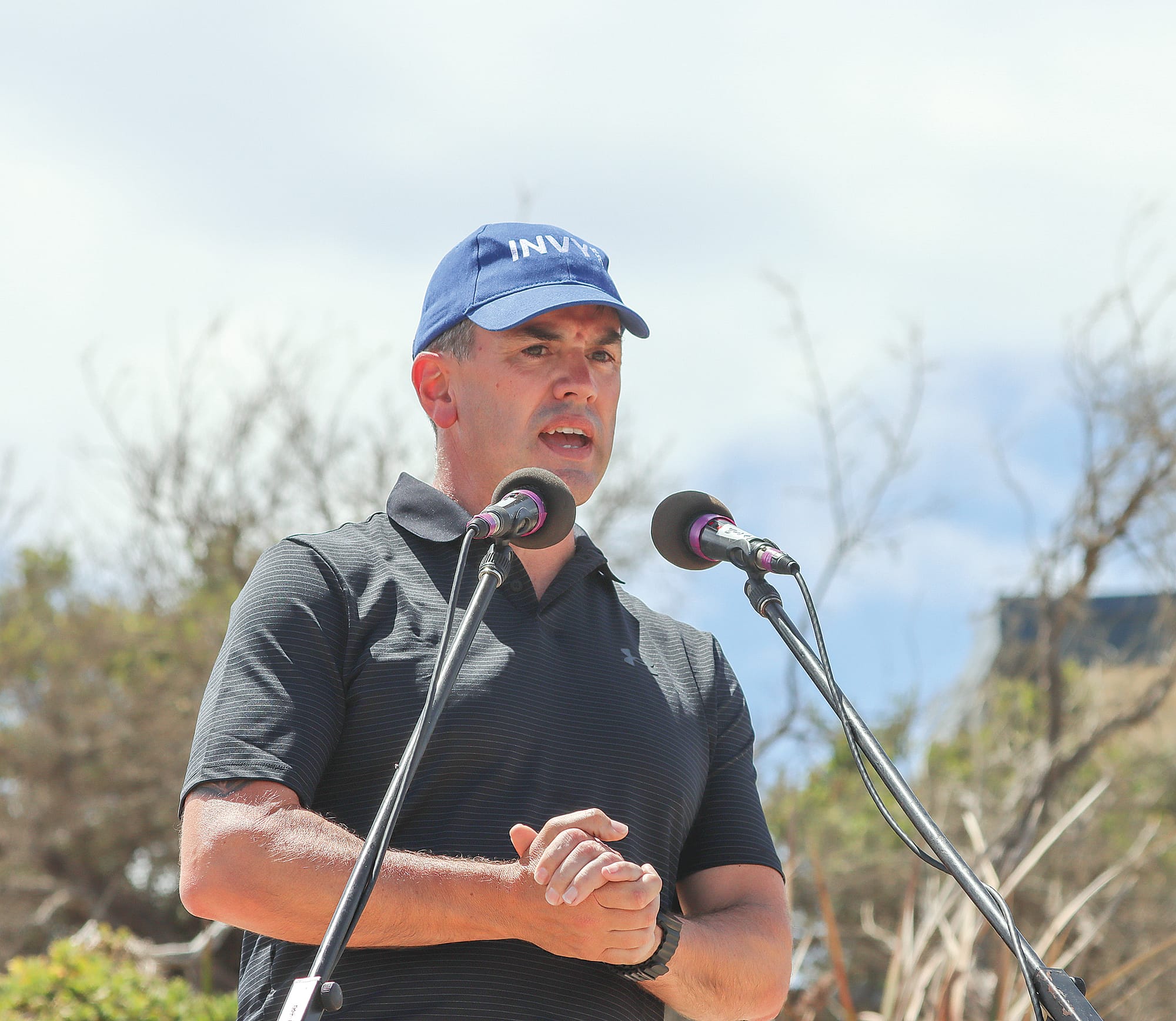 New Victorian opposition leader Brad Battin demands the State Government implements a solution to the inundation threat facing Inverloch. A14_0125