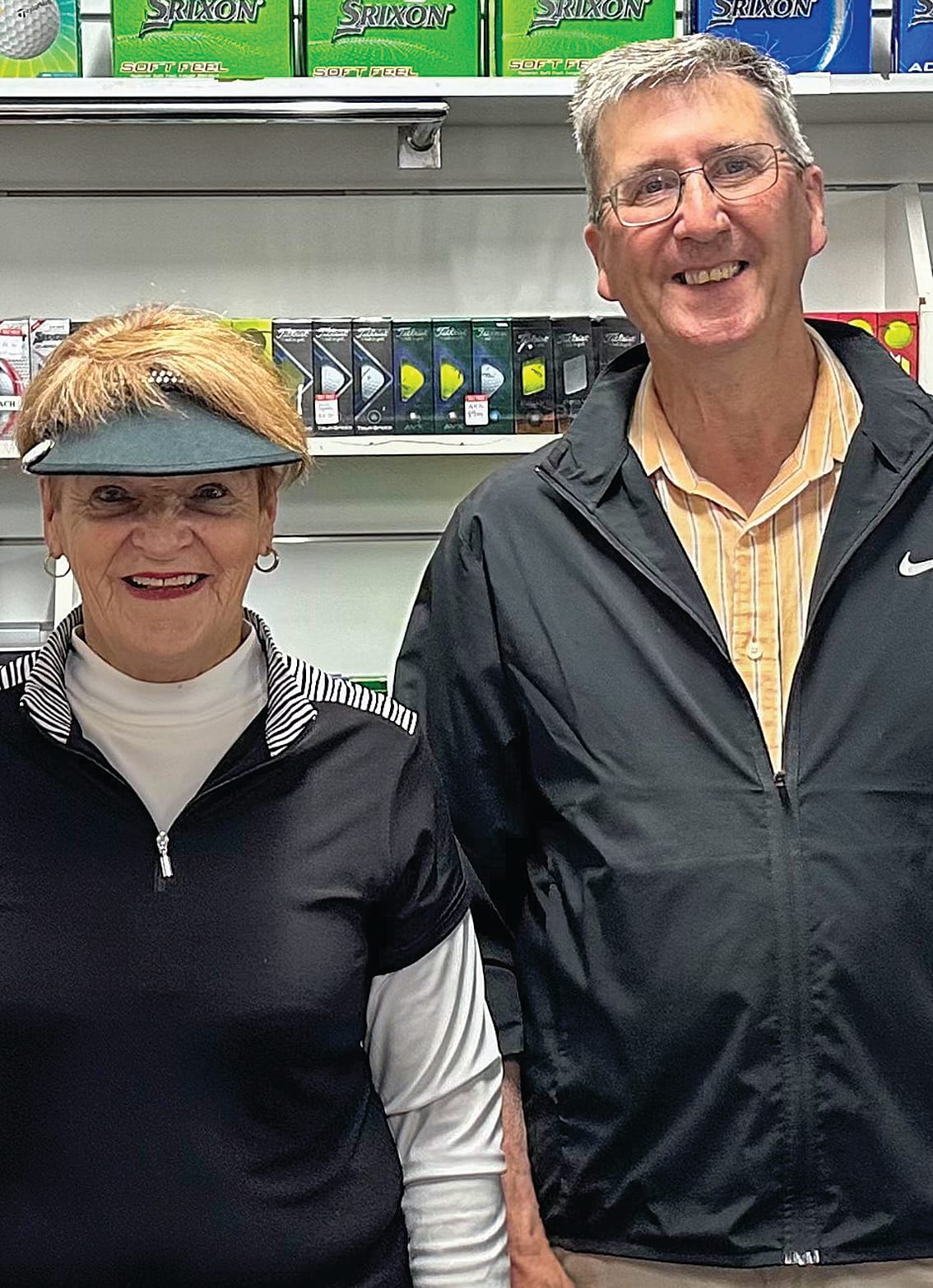 Anne Walker and Ian Baker at the BCH Ball Drop and Ambrose Golf Day.