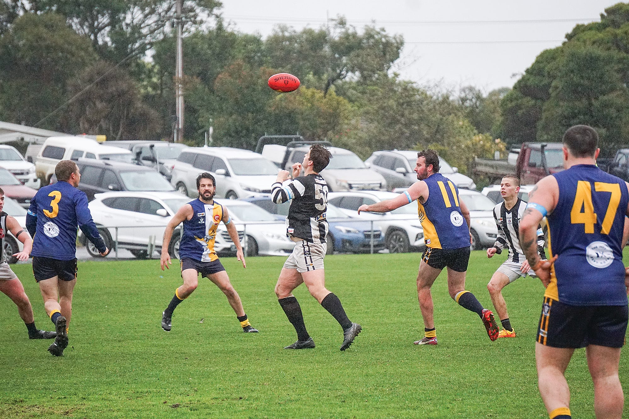 Dalyston’s Ben McRae goes for the mark. Ns05_3024