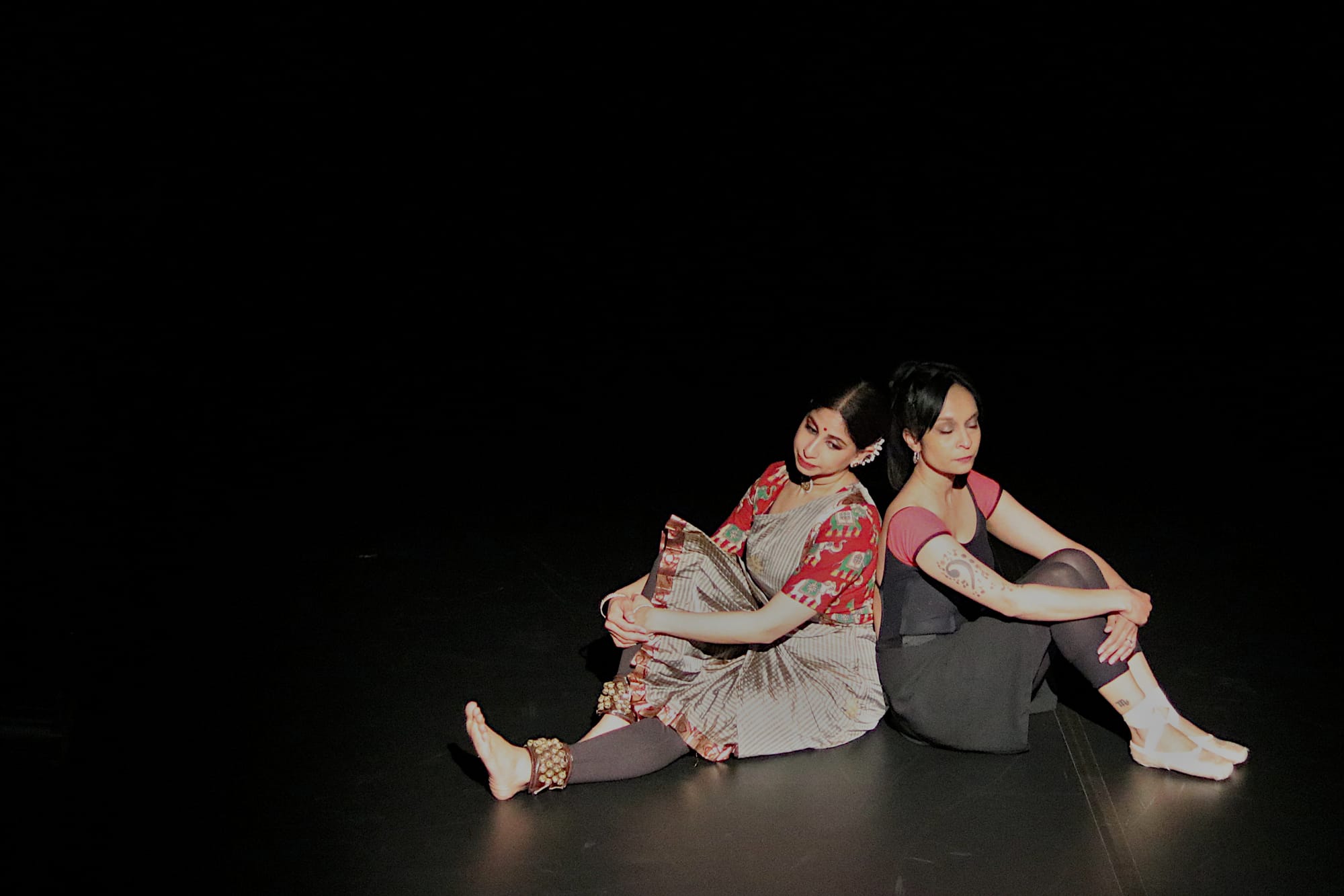 Deepa and Sheena in TOUCH; a powerful fusion of Bharathanatyam and Ballet. 