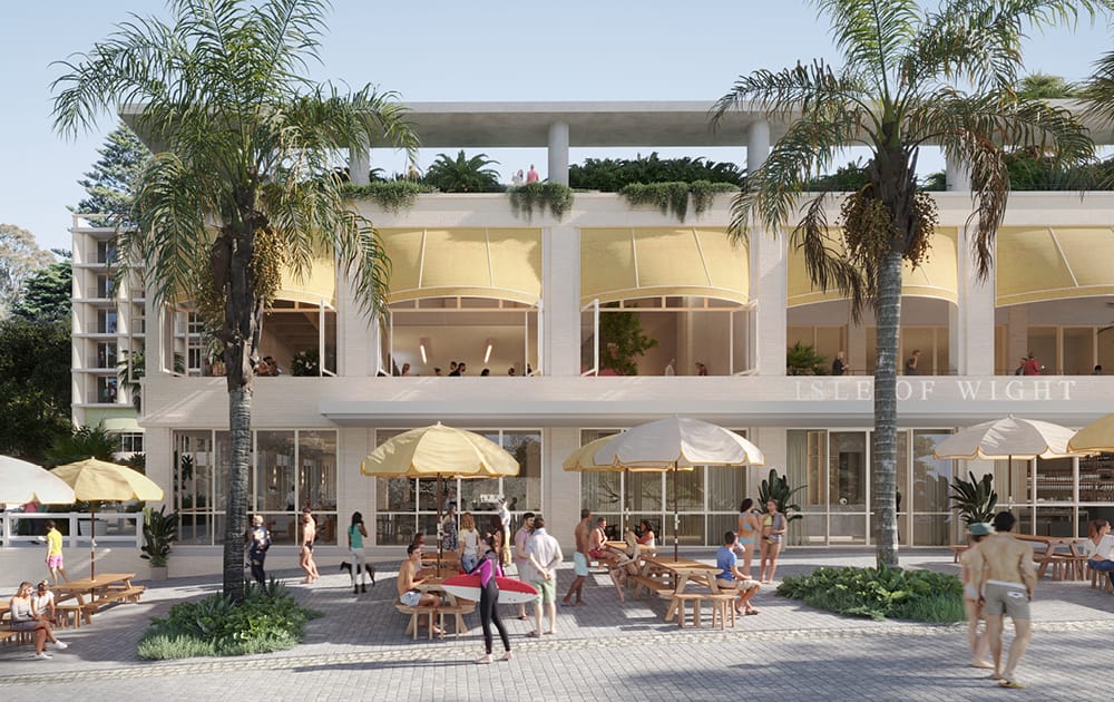As well as a 160-unit hotel, the new Isle of Wight will be a mix of hospitality, accommodation and retail.