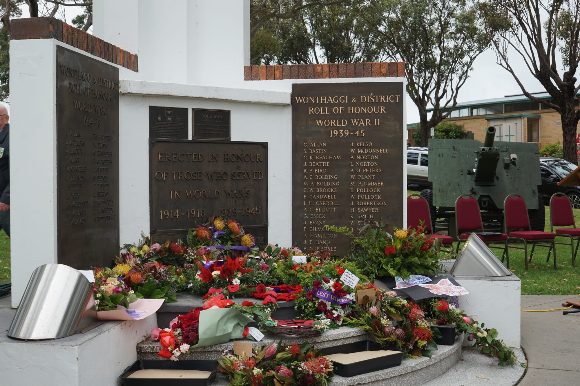 There was no shortage of wreaths laid to honour those who served and paid the ultimate sacrifice. 

