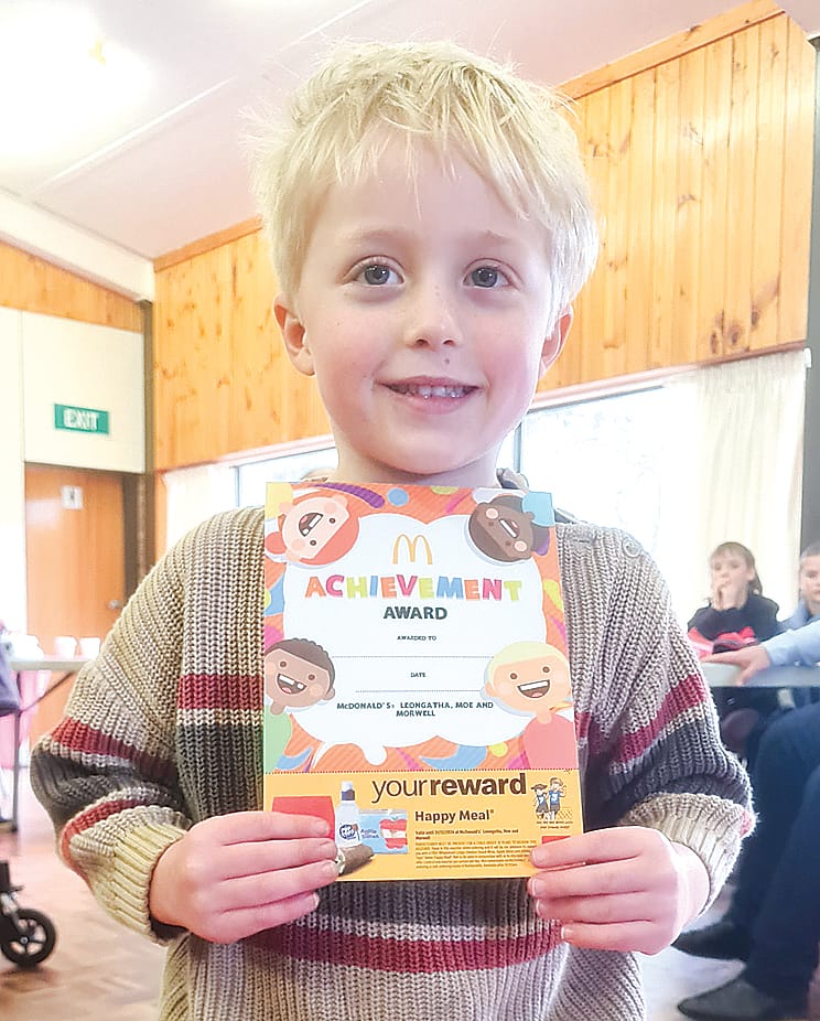 Hugo Hersey of Loch was a lucky door prize winner. 