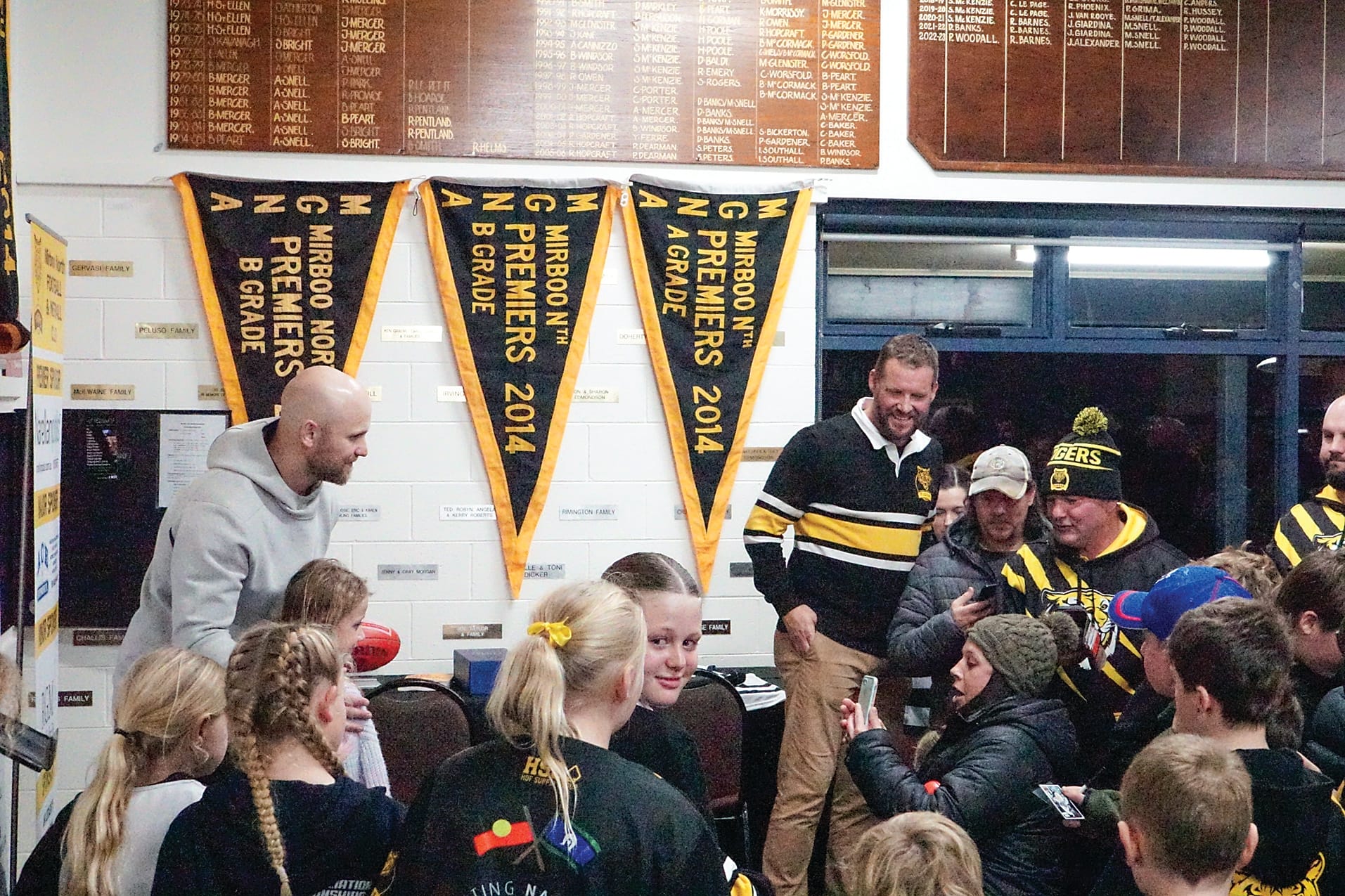 Fans young and old were delighted to have the chance to meet Ablett Jr. Ns37_3024