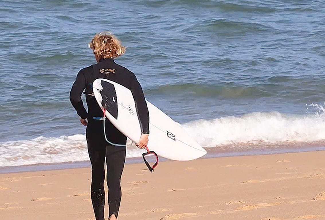 Competition U18 surfer Sam Patterson. 