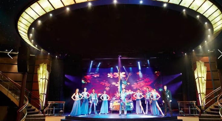 The Seven Seas Mariner features top-class entertainment.