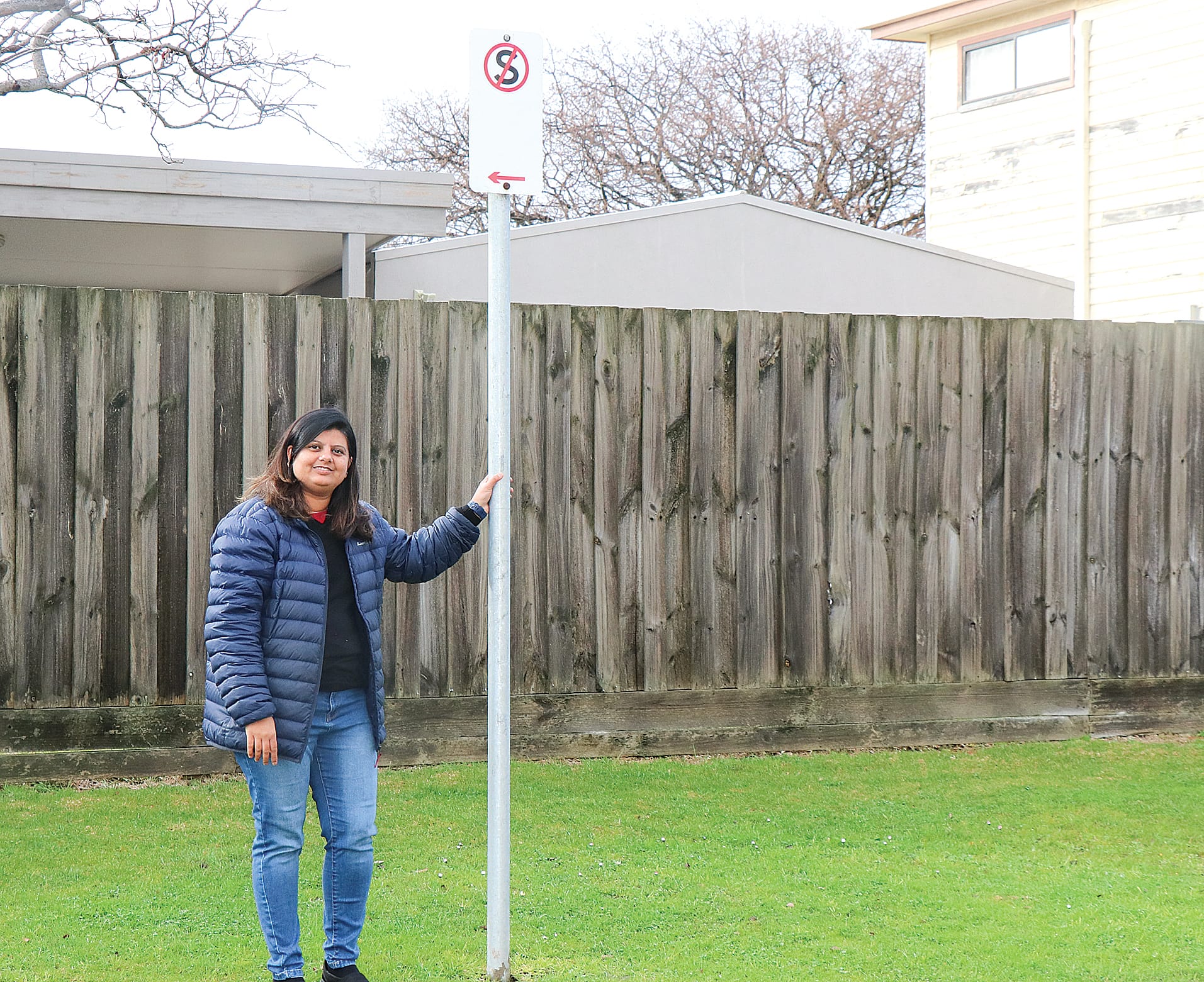 Owner of the San Remo Post office, Khyati is seeing business owners and residents being fined due to the new parking restrictions in Marine Parade, San Remo. Z01_3522