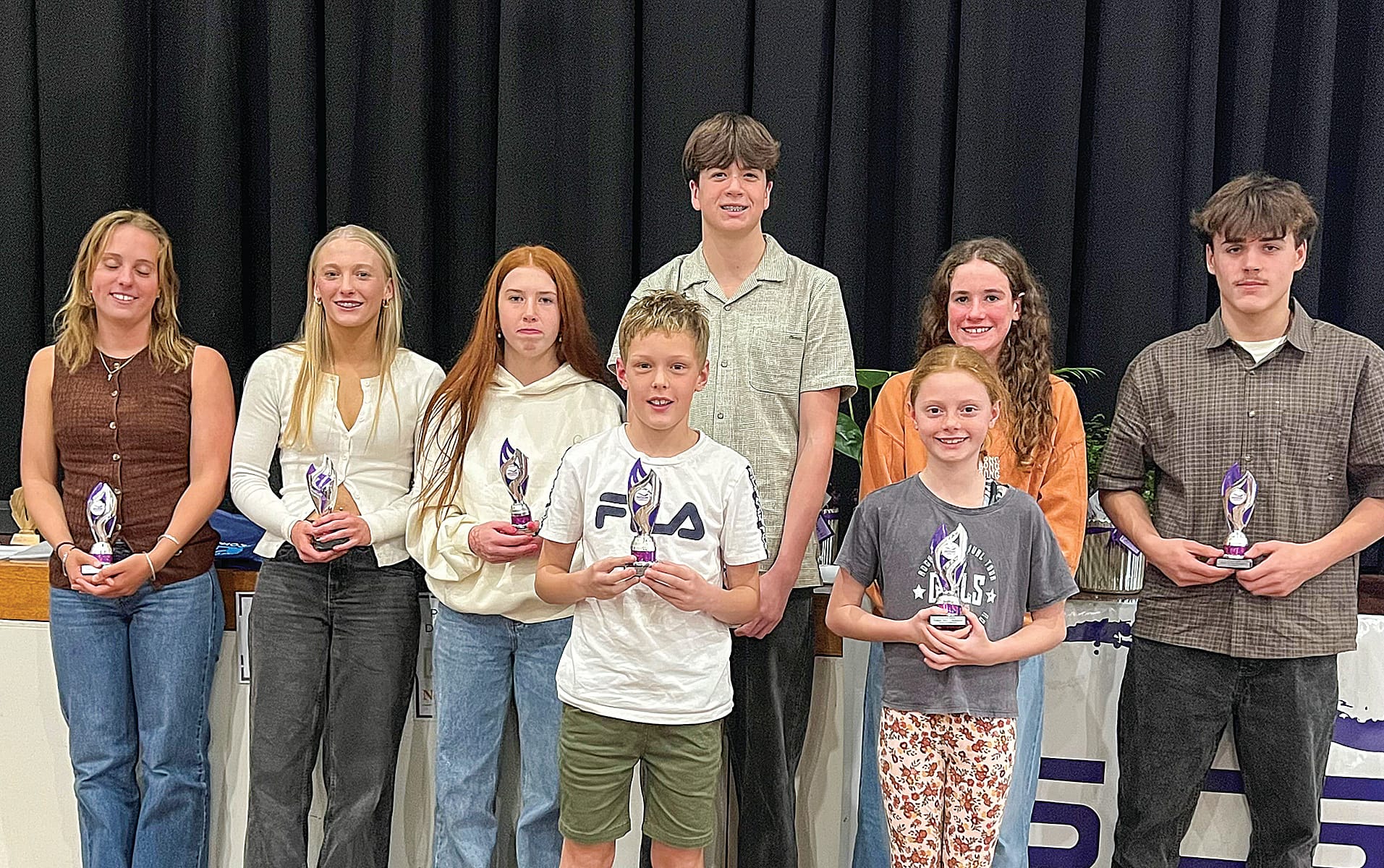 South Gippsland Bass Age Champion awardees