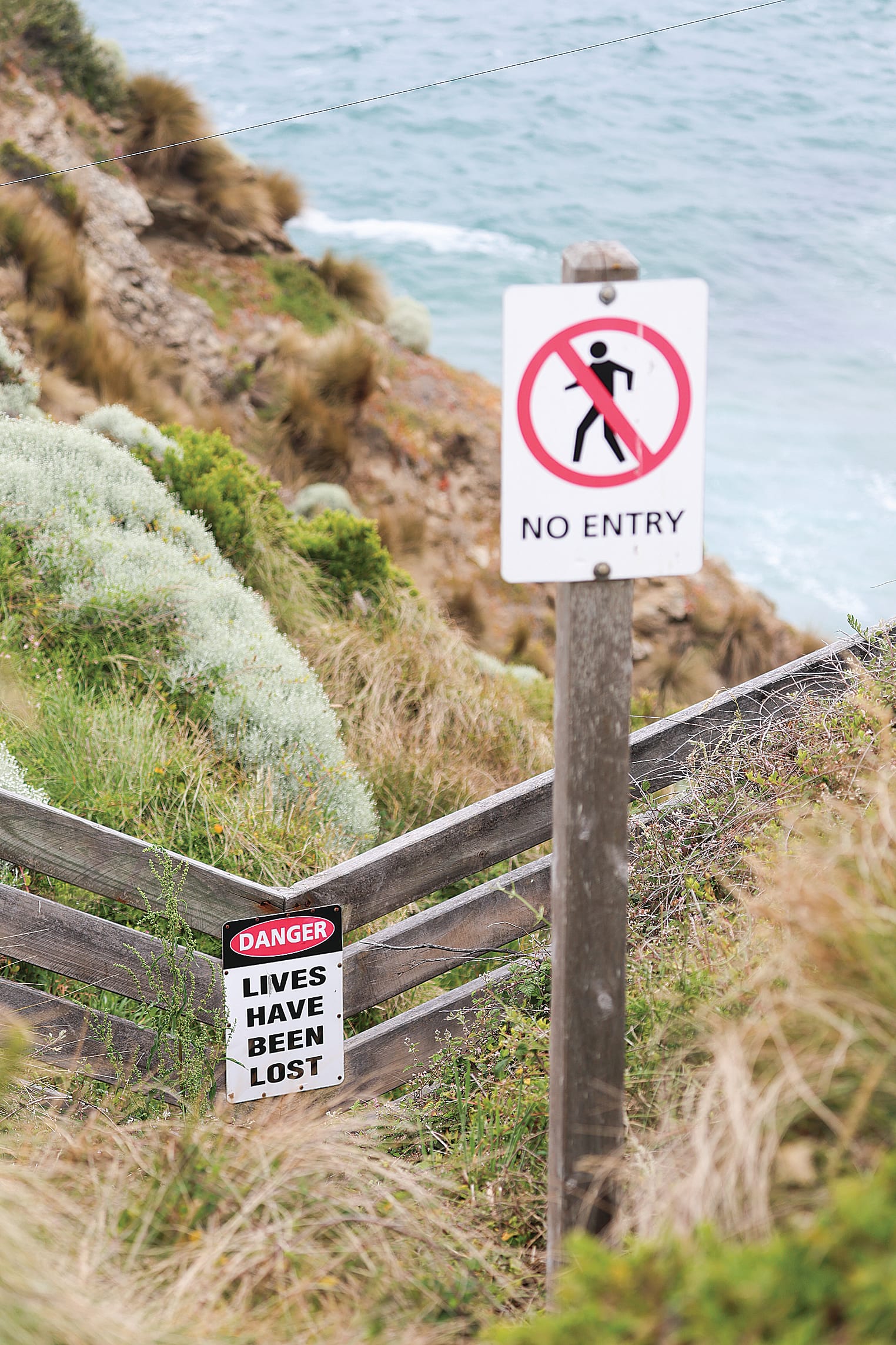 There are signs at the precarious-looking access to Punchbowl Rocks saying: “No Entry” and “Danger: Lives have been lost” but some will not be deterred.