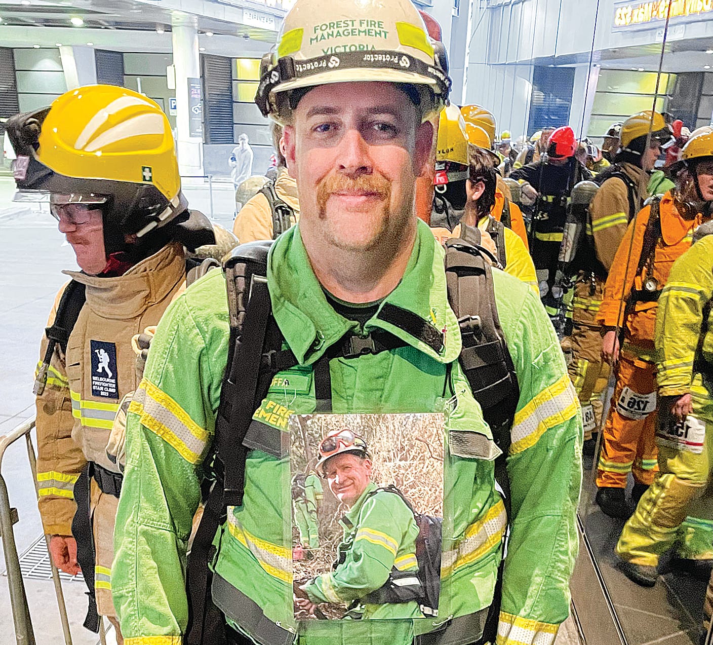 Firies tackle the Stair Climb