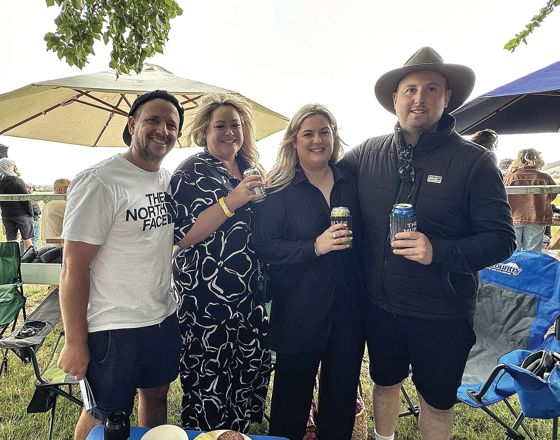 Laila Kane, Mollie Bloch, Ella Clark, Jade Ray-Aangarane, Britt Thomas and Elenor Kane were enjoying a picnic and some wines at the Woolamai races. ob02_0124
