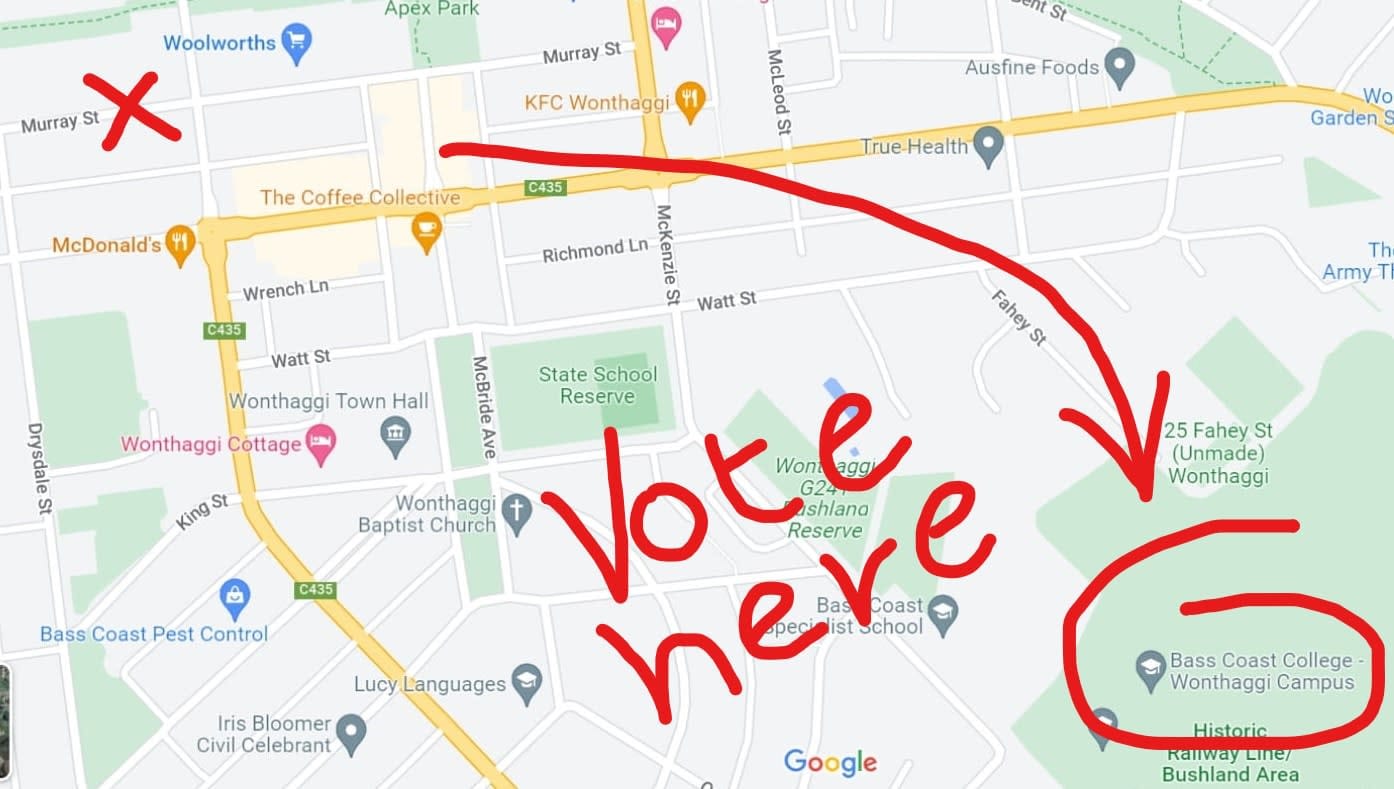 'Chaos' expected at Wonthaggi on election day