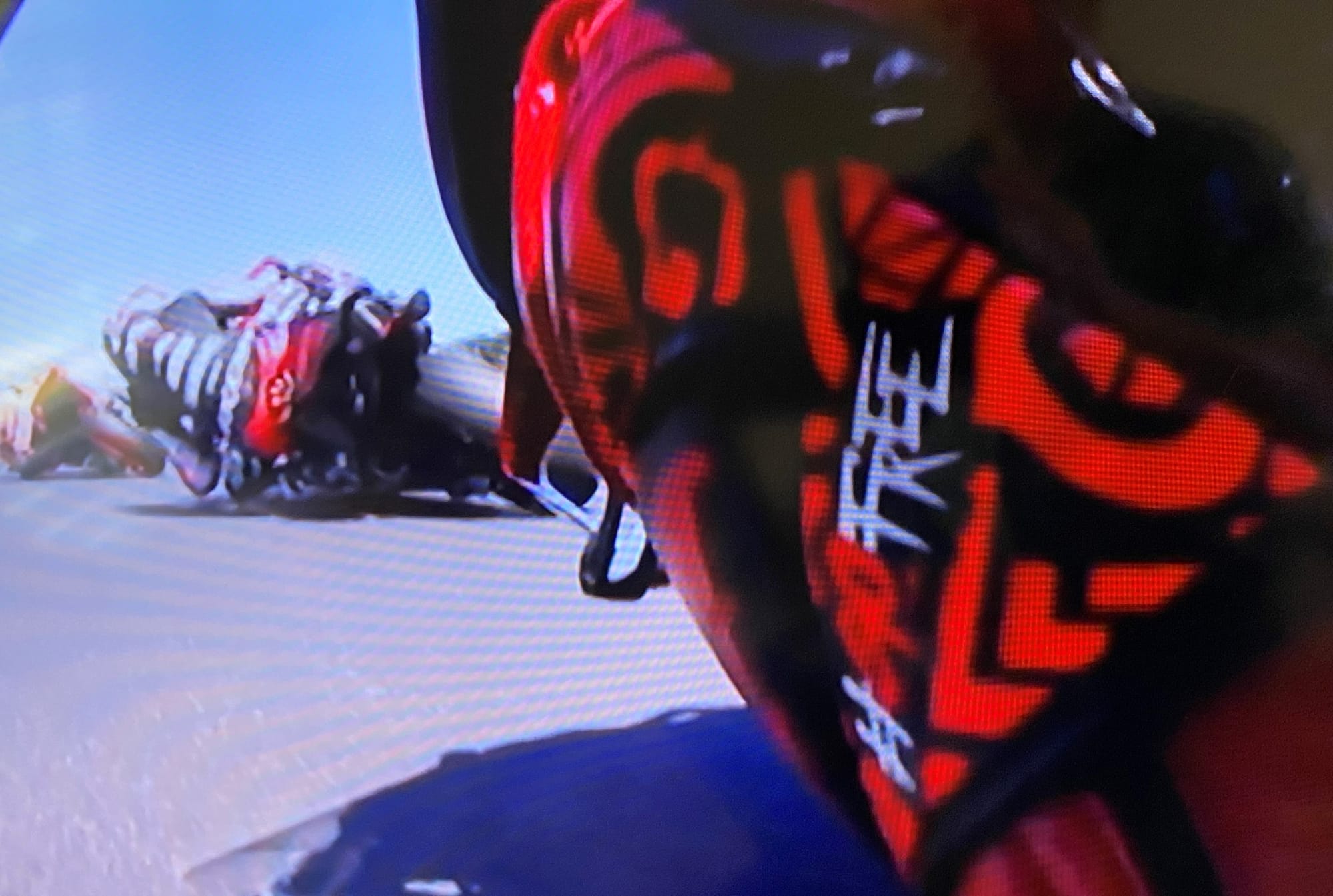 Action from the Phillip Island round of the World MotoGP.