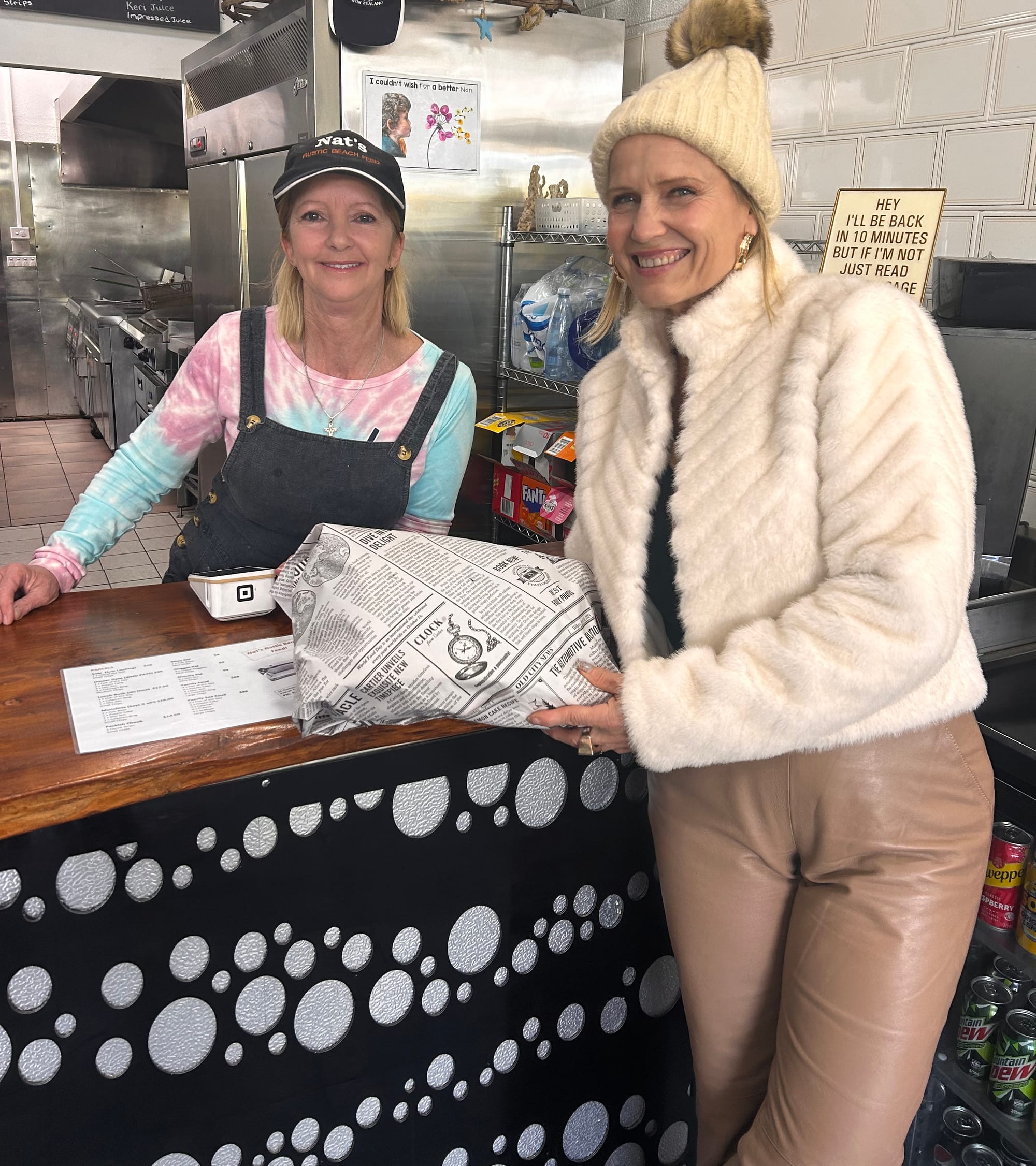 Shaynna's stops in for fish and chips at Nat's Rustic Beach Feed.