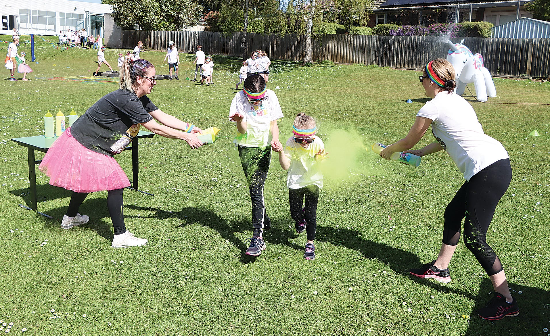 No students are missed in the ‘Colour Explosion’.