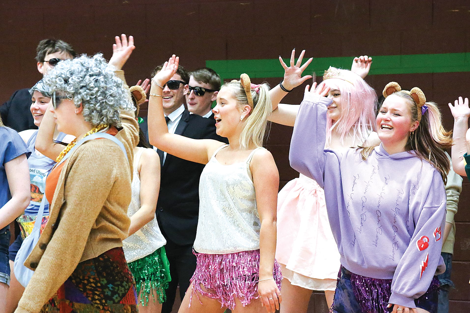 The Year 12’s entertained students and teachers for their celebration day.