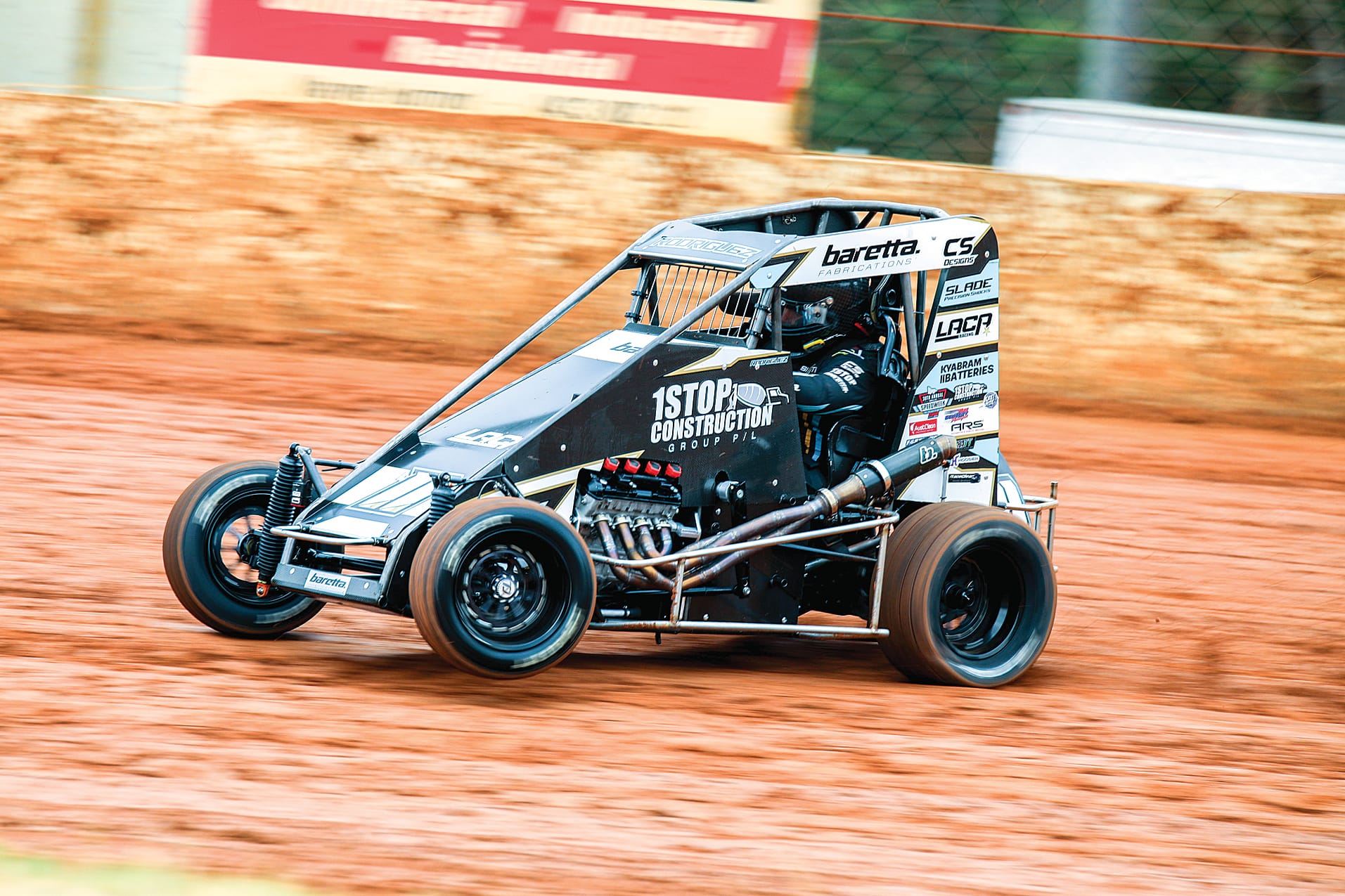 Car 30 Aston Rodrigues Compact Speedcars title winner. Photo: Napier Photography (Louise Norman). 