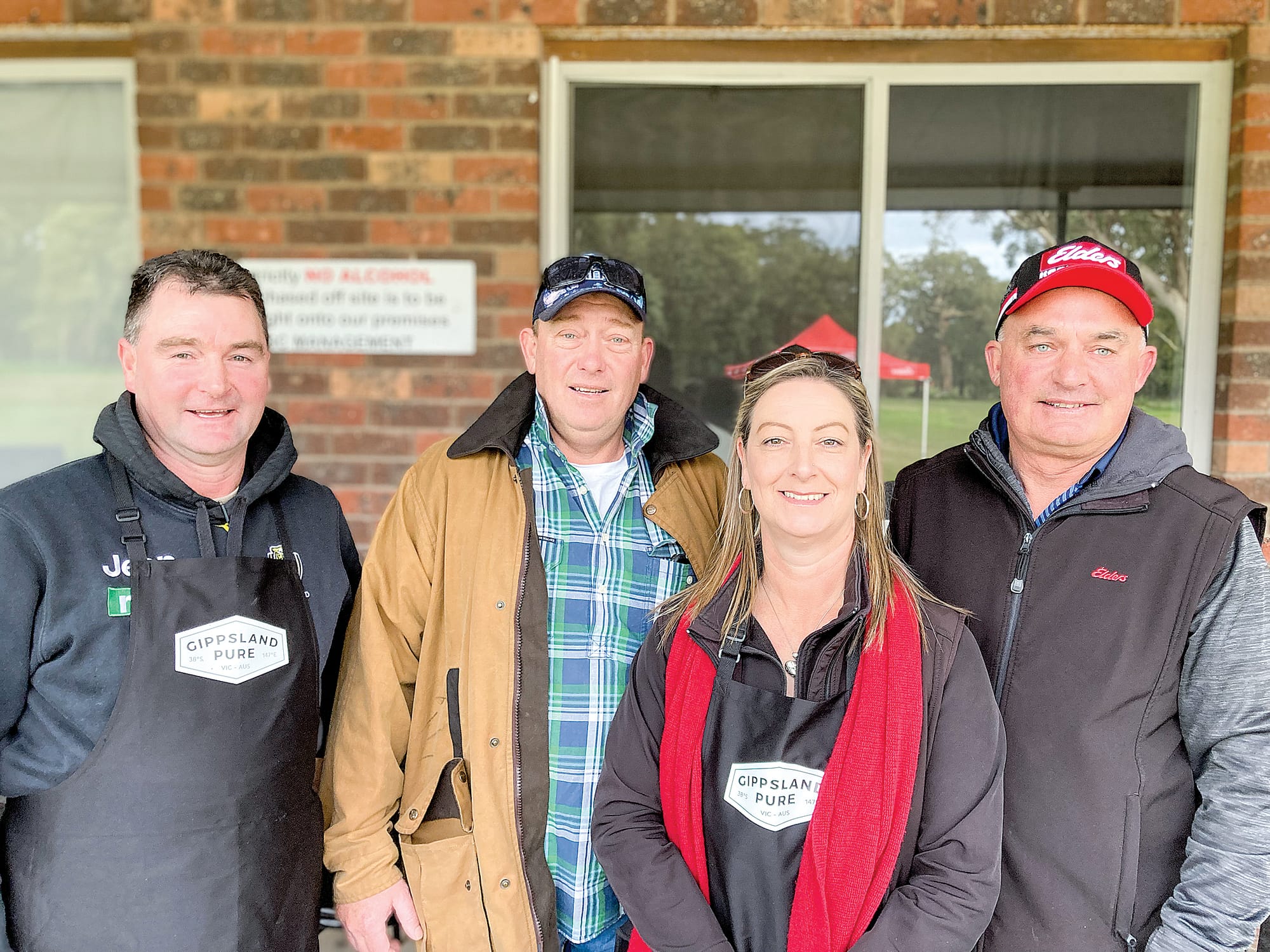 Andrew Turton and Sharon Turton filled the golfers up with a breakfast barbecue before a 9:00 am tee off, with Glen Reid and Rohan McRae from Elders South Gippsland, for their Annual Charity Golf Day. ob17_2323