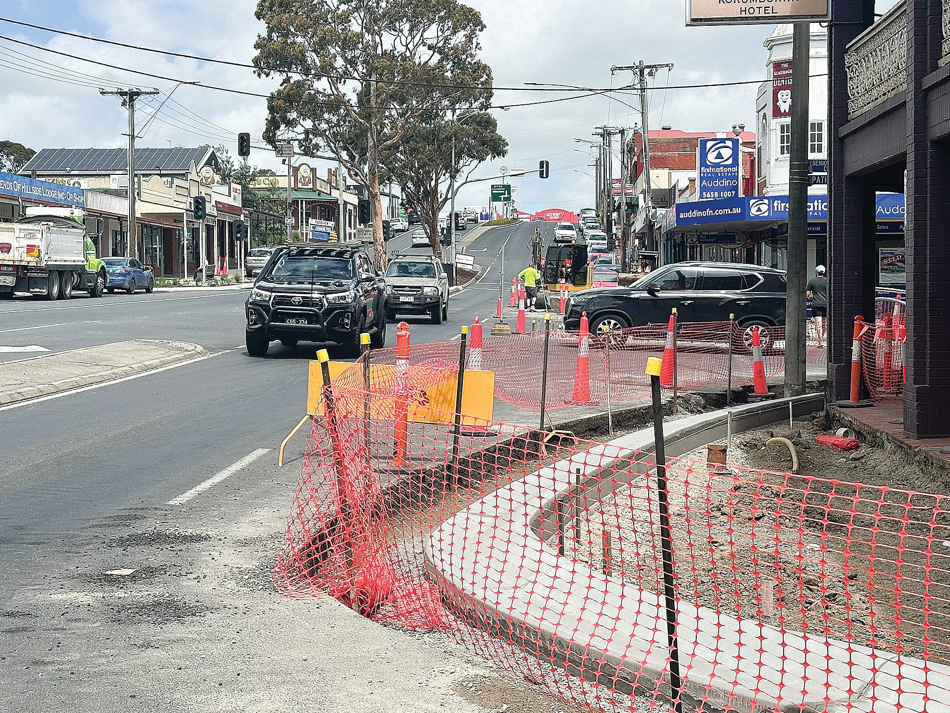 Works cause for concern in the centre of Korumburra