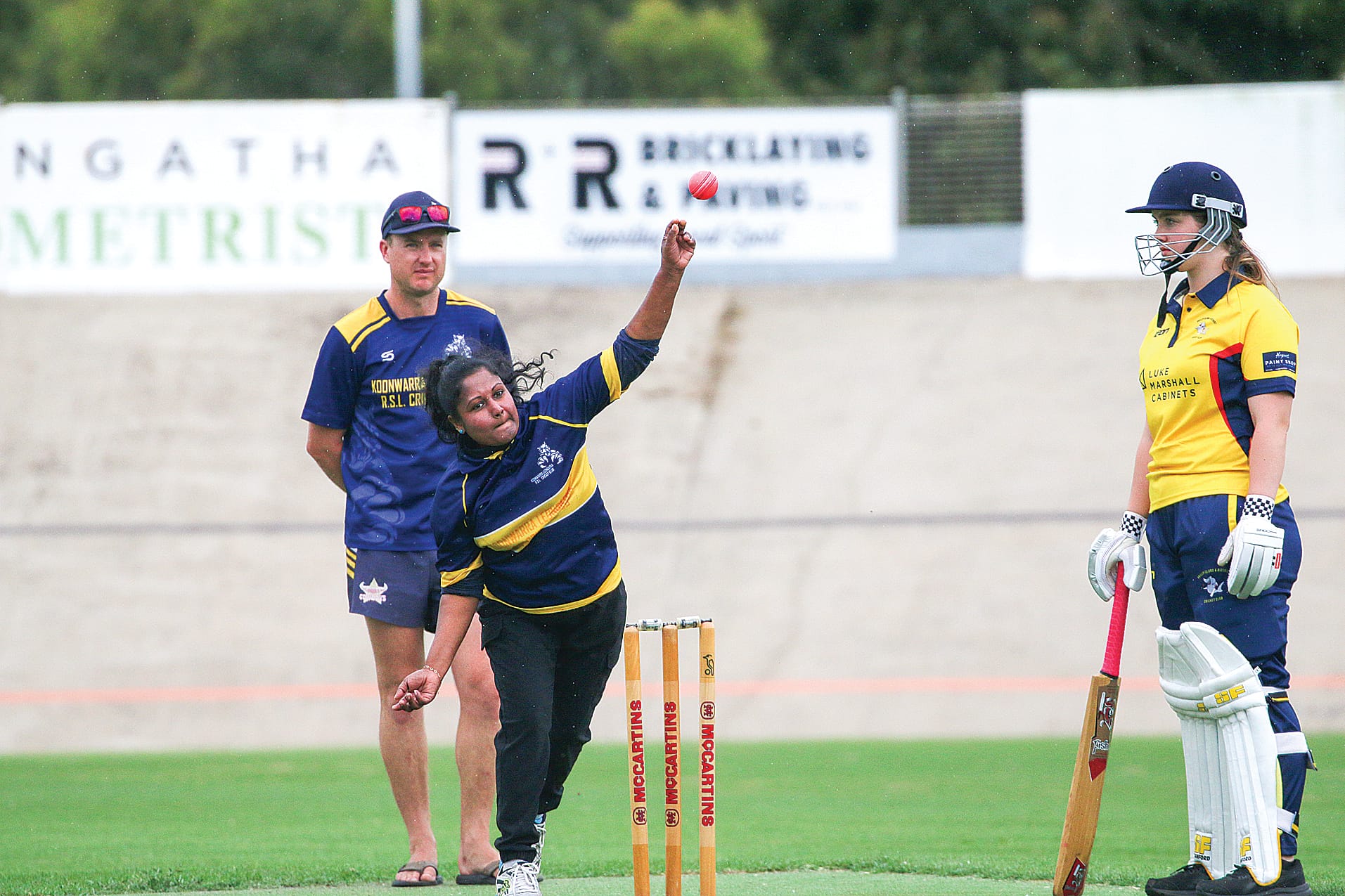 Anticipation grows as Prabha Premadasa bowls for Koonwarra/LRSL against Phillip Island on Sunday.