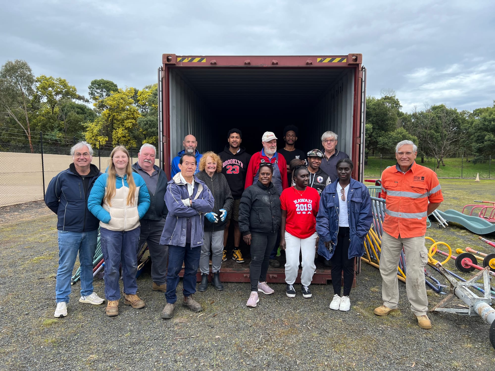 Rotary recycling play equipment giving new hope and joy to children overseas