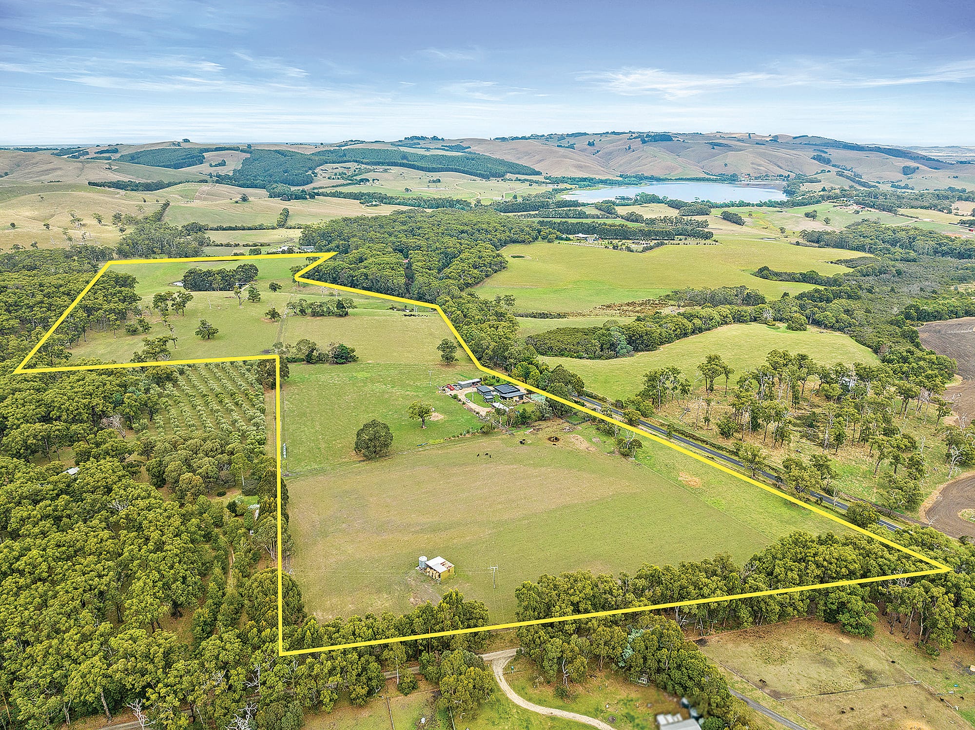 Designer home on 70 acres with guest house