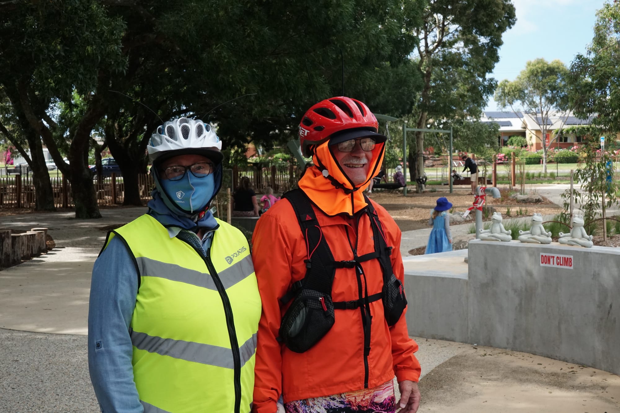 Judith Alcorn and David White of Wonthaggi were full of praise for the revamped Guide Park.