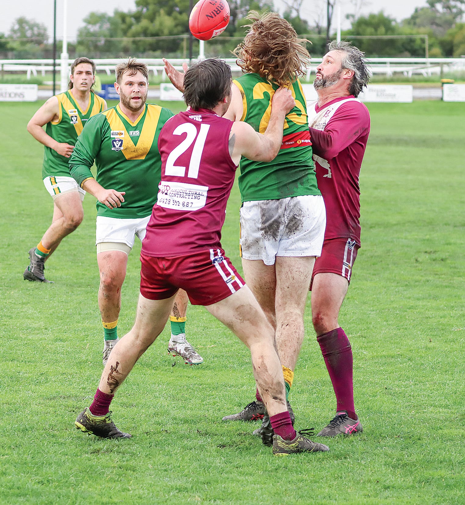 Cody Loughridge gets set to take possession and drive Stony Creek forward.
