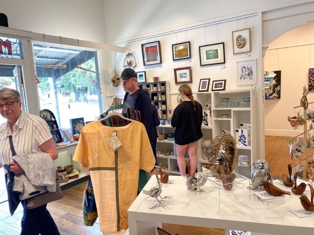 The Meeniyan Art Gallery was a popular spot to stop this week, with a new exhibition coming in next week.