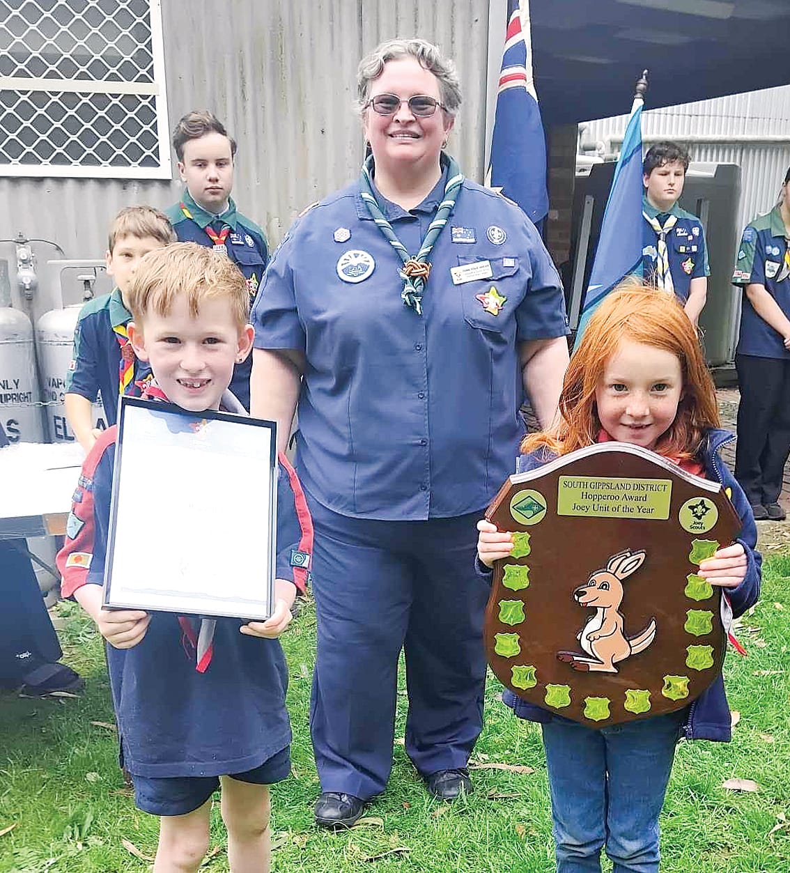 Leongatha was awarded Joey Unit of the Year.