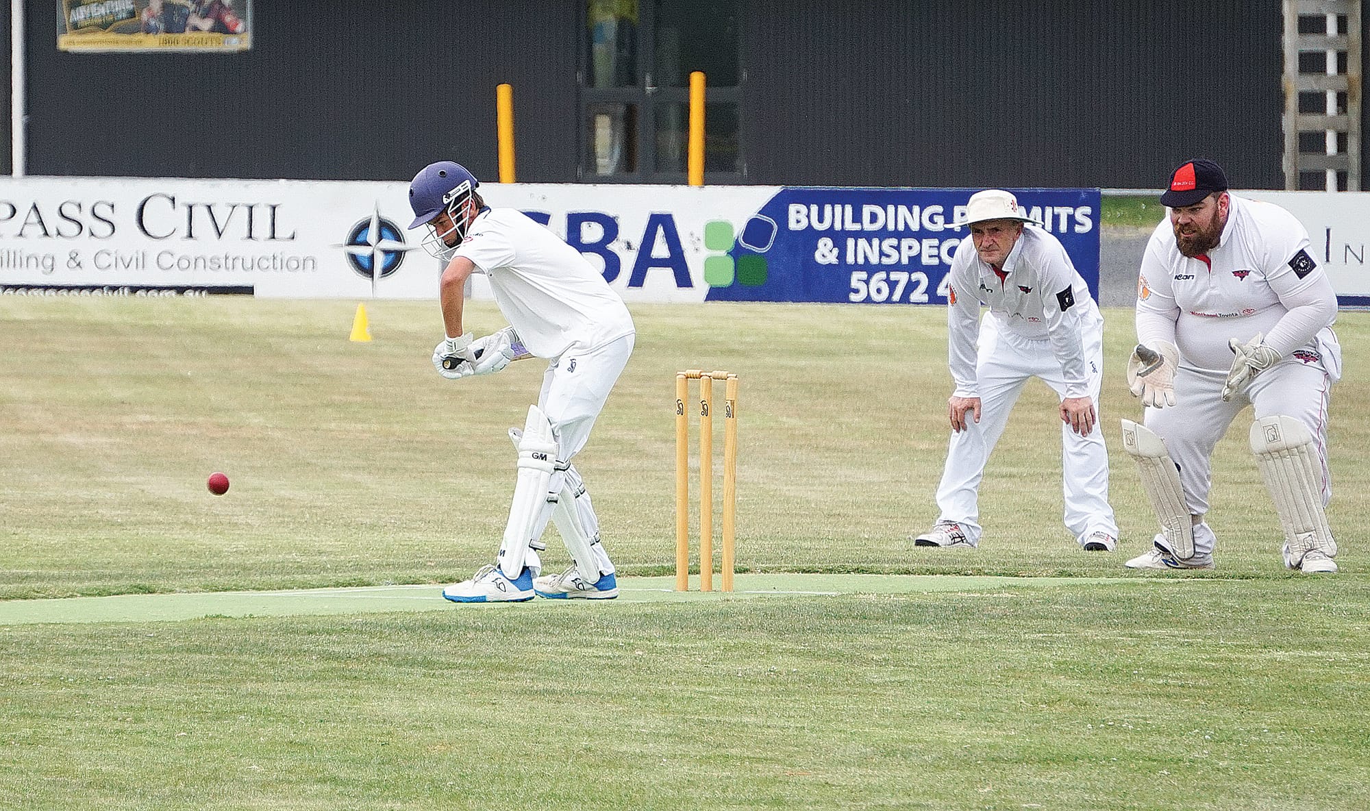 Zack Hughes lines up the shot. Ns14_0824