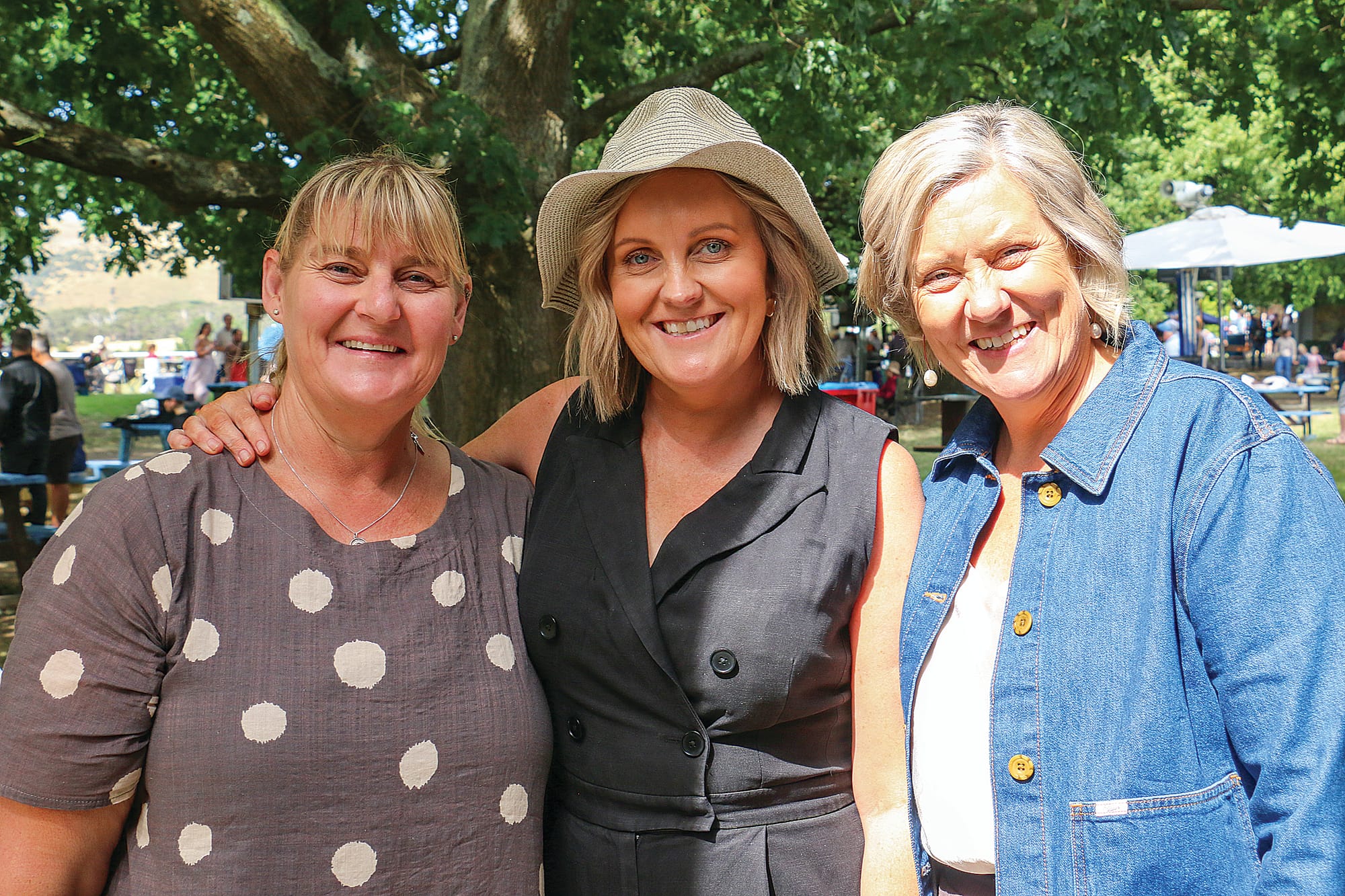 Linda Tack, Hayley Pugh and Michelle Mabilia had a lovely afternoon at the Woolamai Races.