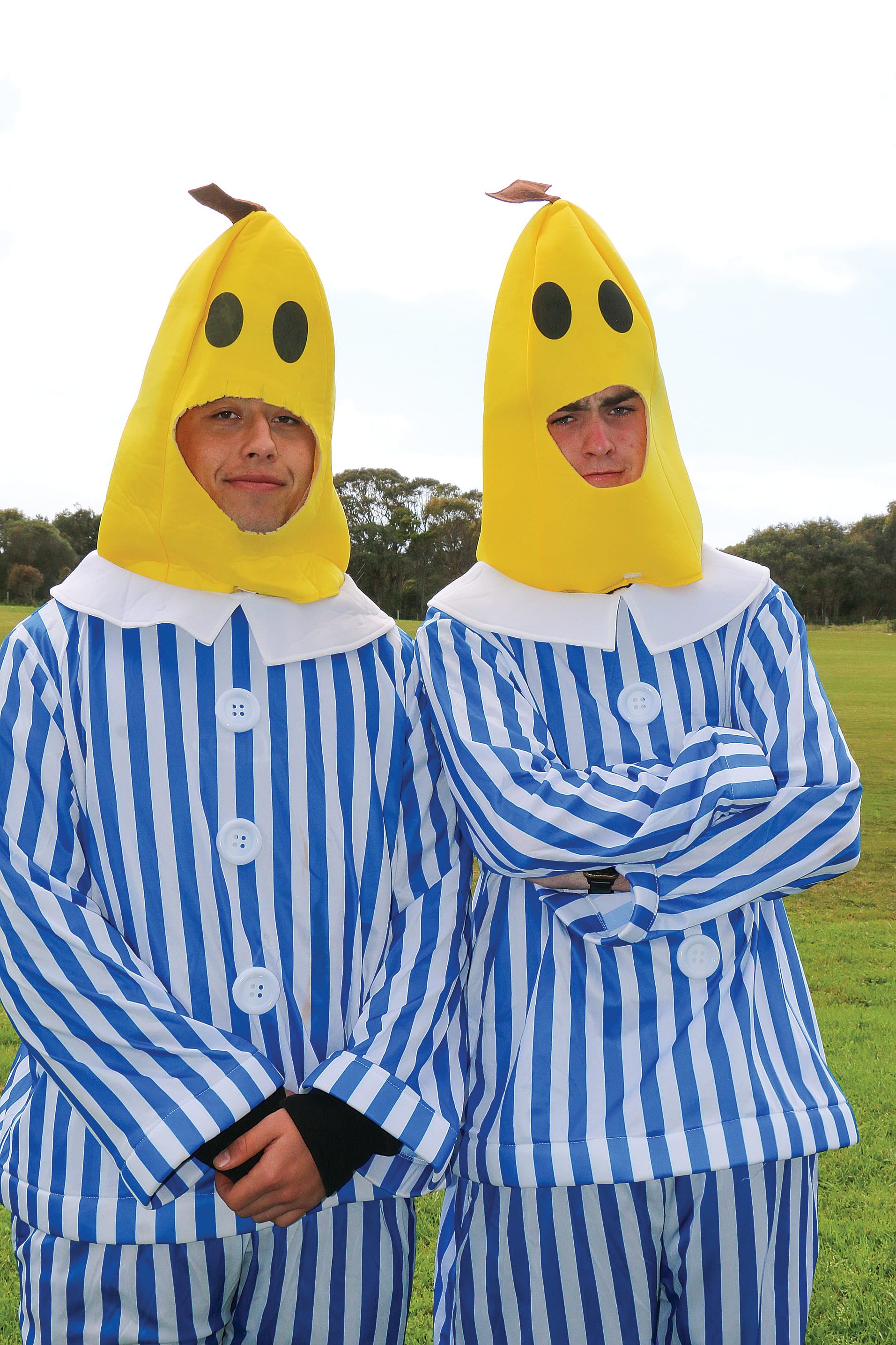 Sonny Merryfull and Finn Chiaradia were B1 and B2 for Celebration Day at Bass Coast College on Thursday. Tk22_4424