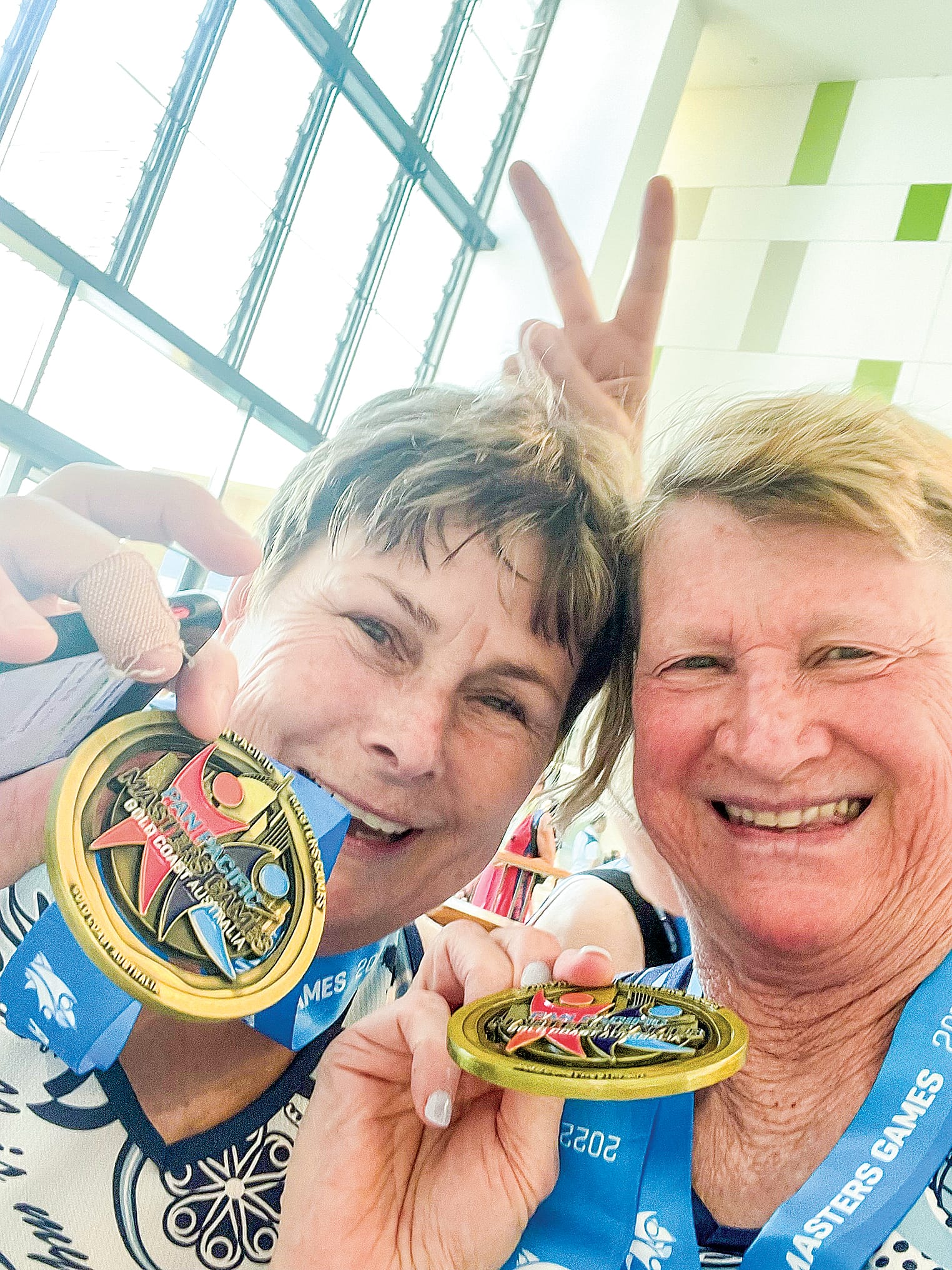 Local duo Faye Surace and Merran Sice were once again apart of the gold medal winning team in the Pan Pacific Masters Games. 
