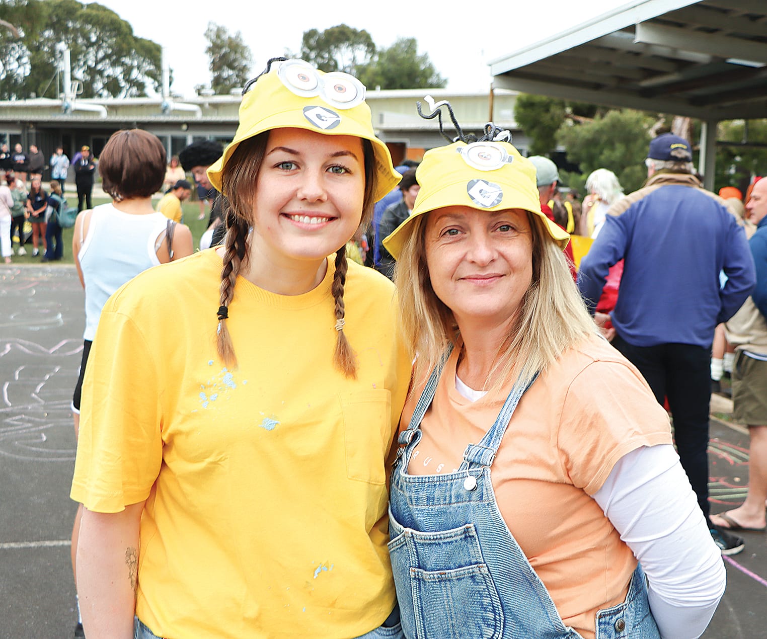 Year 12 coordinator Mackenzie Nash and assistant principal Tanya Chalmers celebrate the achievements of the departing Year 12 group. A15_4424