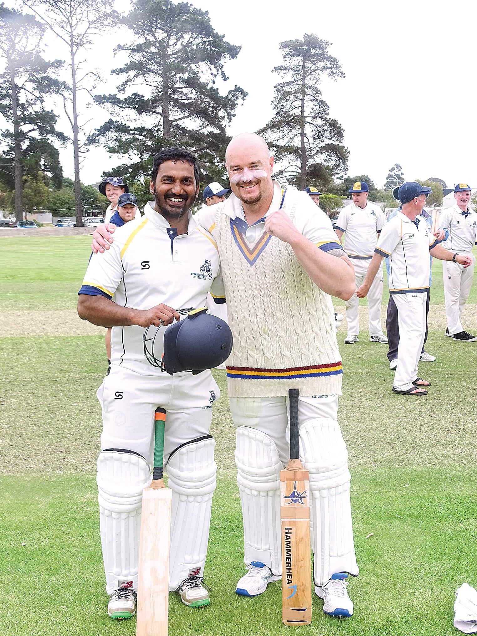 Koonwarra/LRSL’s Jimmy Rushton was 70 not out off 94 balls and Isuru Darshana 86 not out off 114 balls in the A2 grand final. Photo credit: Jodie Arnup.