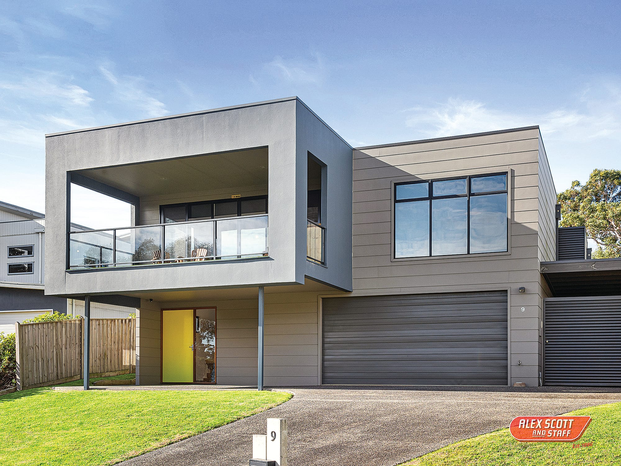 Architect designed – builders own – opposite the lake